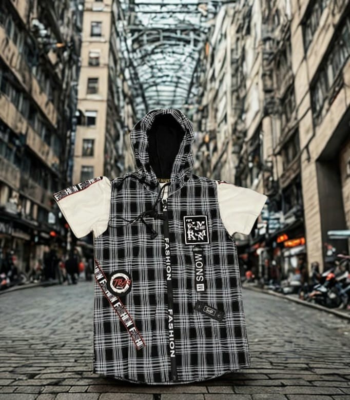 Plaid Hooded Shirt BT-3