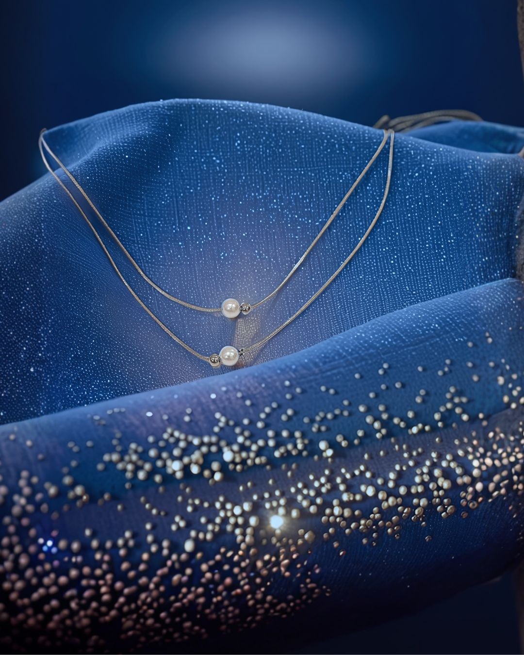 Double Layer Pearl Necklace NL-83