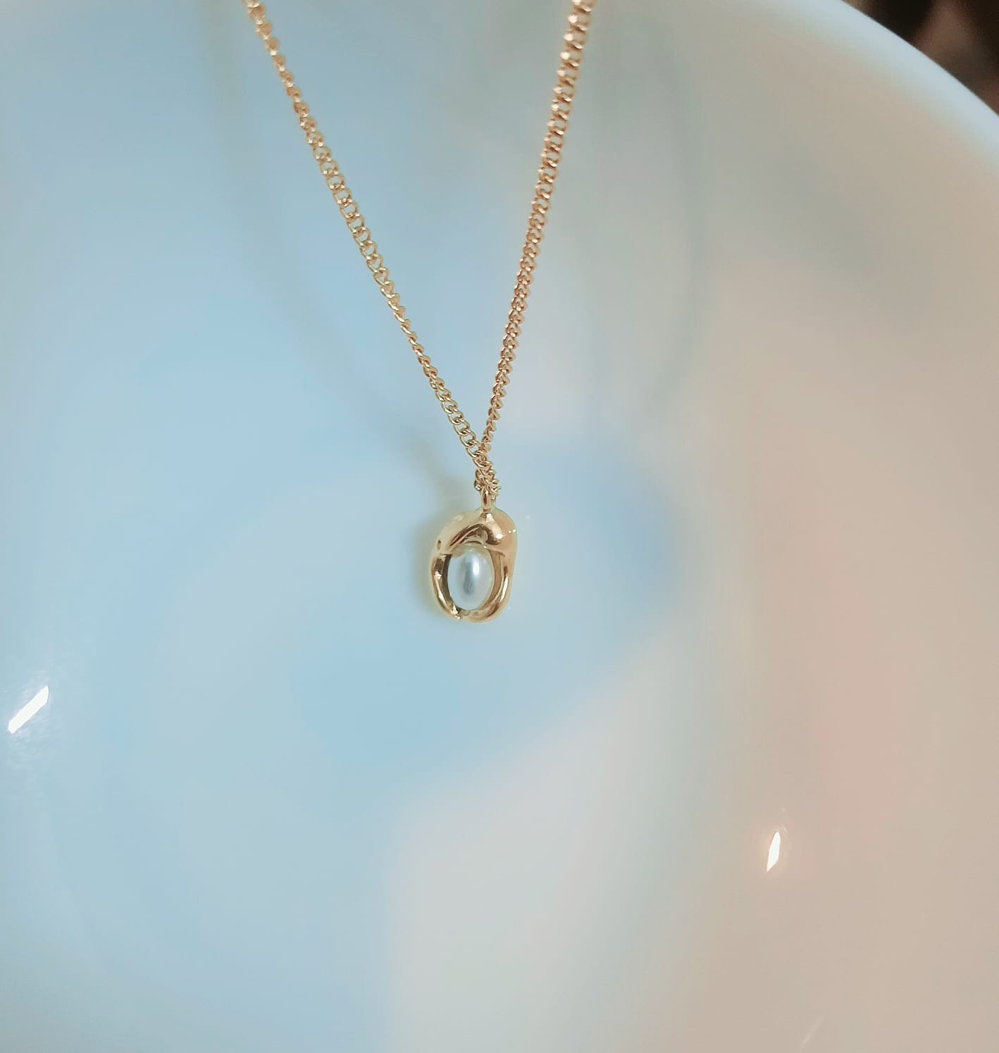 Golden Pendant Necklace NL-94