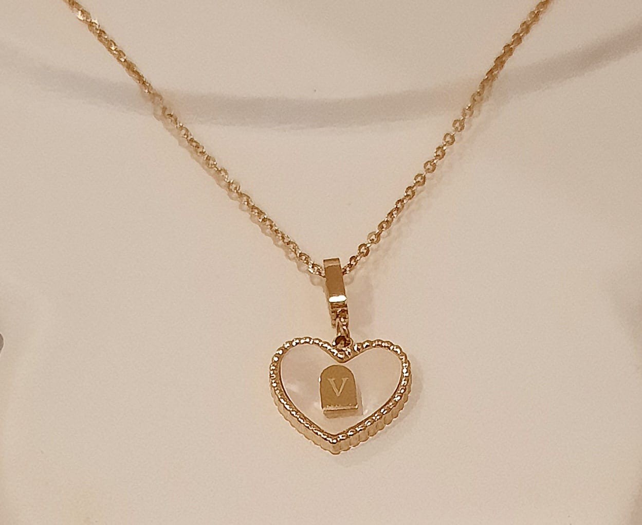 Gold Heart Pendant Necklace NL-75