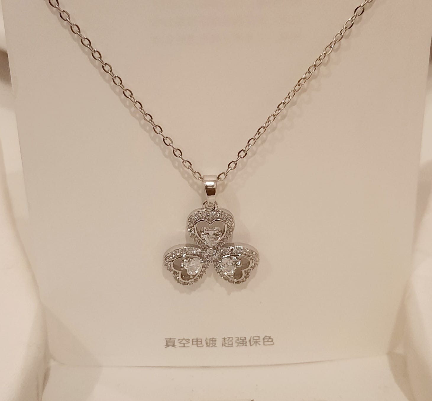 Silver Heart Pendant Necklace NL-88