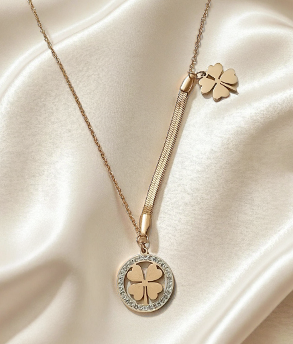 Four-Leaf Clover Pendant Necklace NL-73