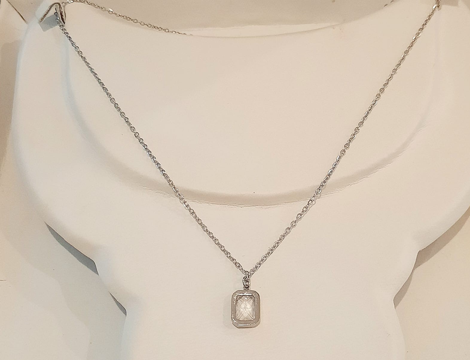 Elegant Silver Pendant Necklace NL-55