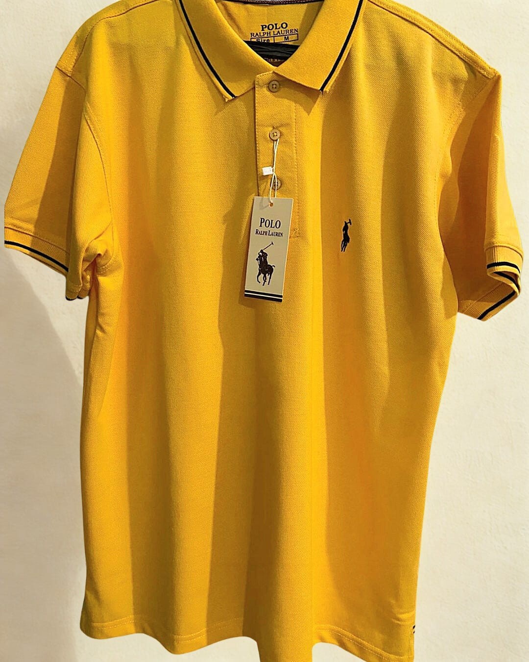 Old Gold Polo shirt with emb logo MT-21