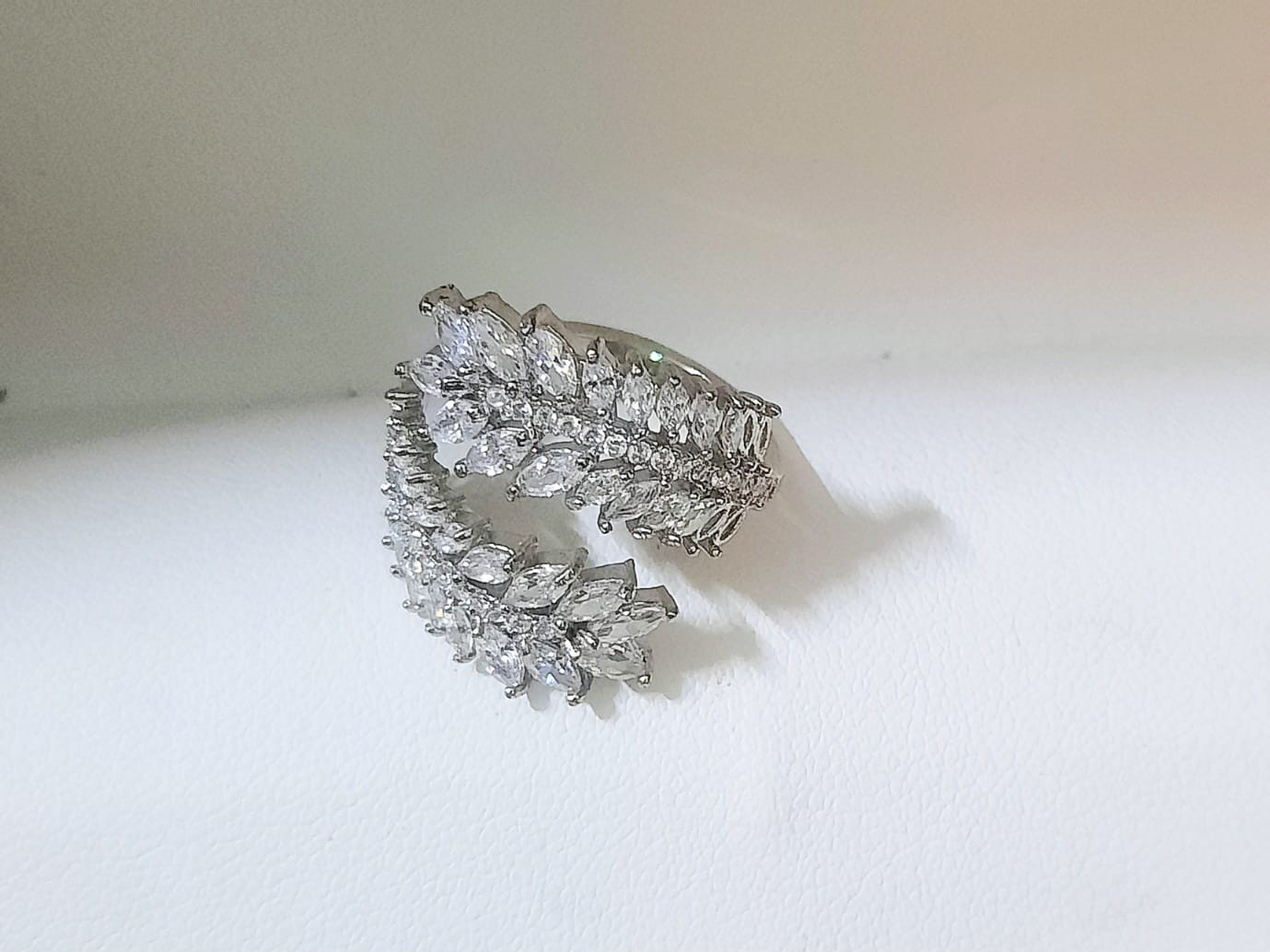 Silver Diamond Ring RNG-3