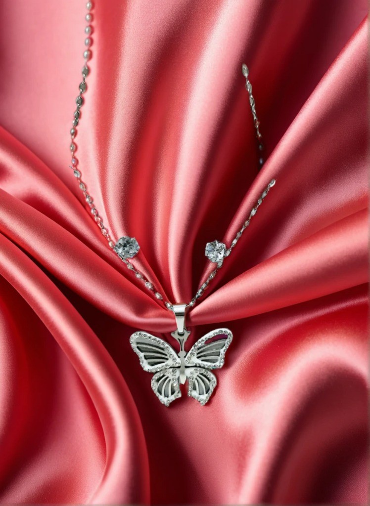 Butterfly Stainless Steel Jewelry Set NL-24