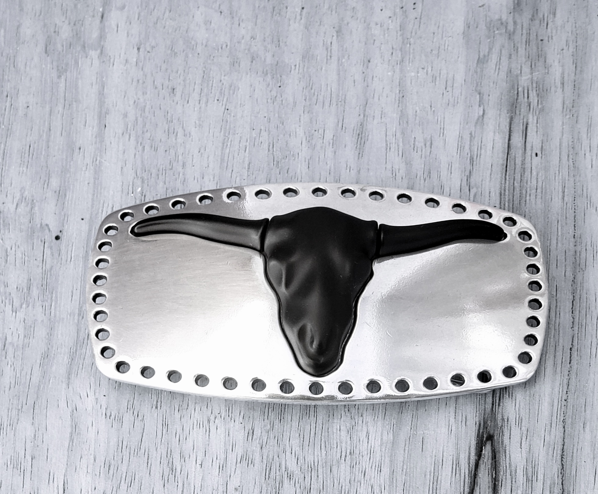 Boucle ceinturon tête de taureau