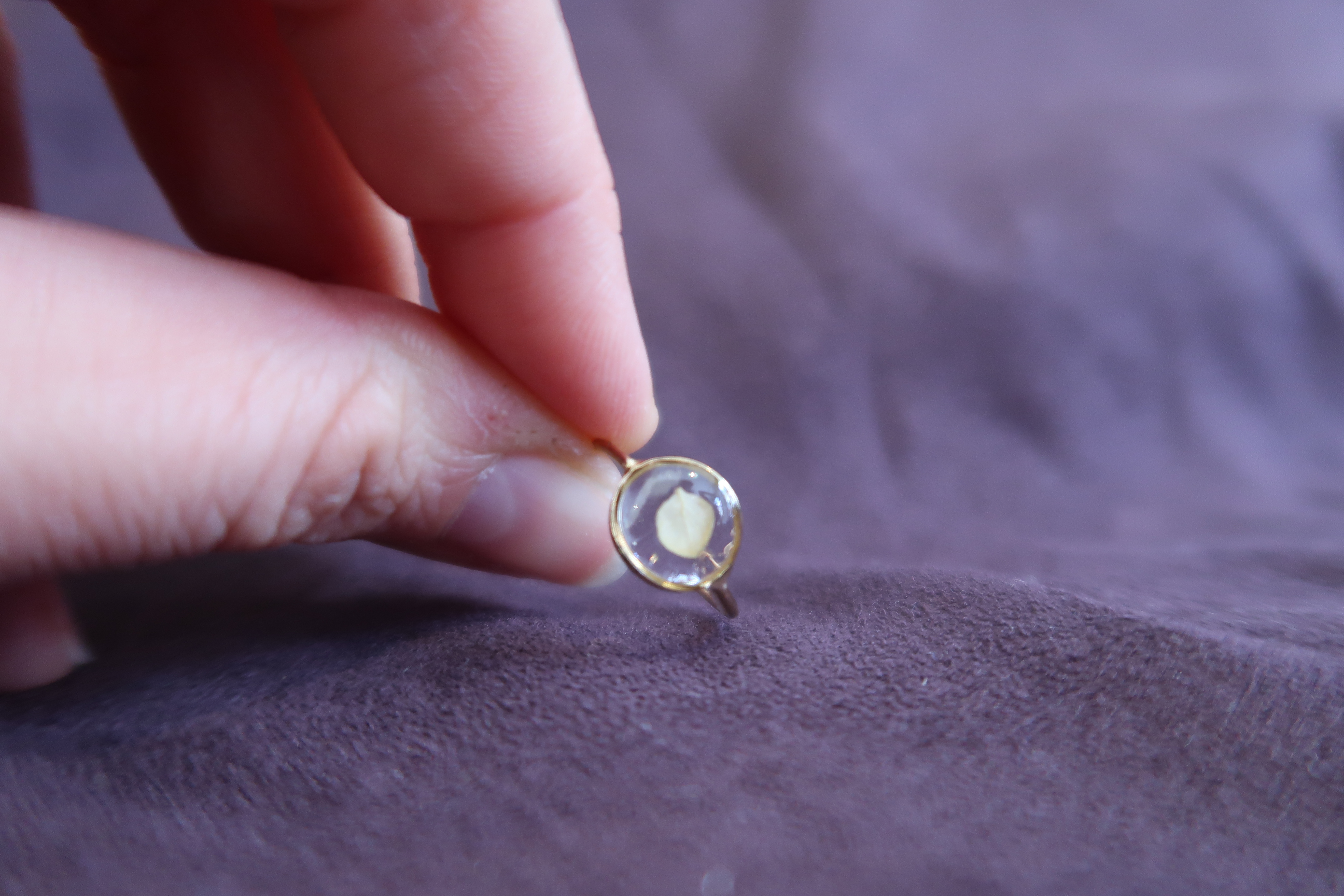 Bague Bulle hydrangea 52