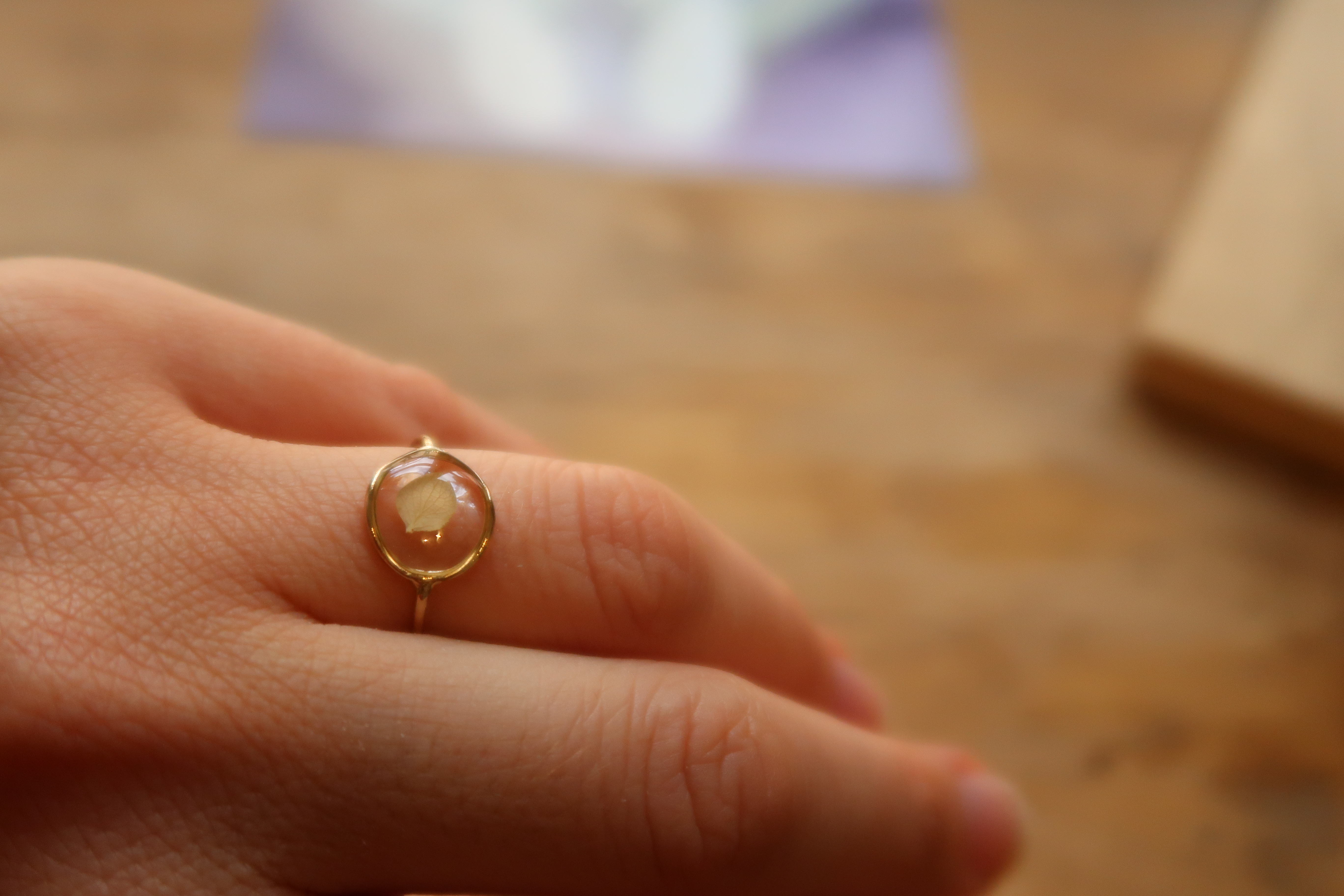 Bague Bulle hydrangea 52