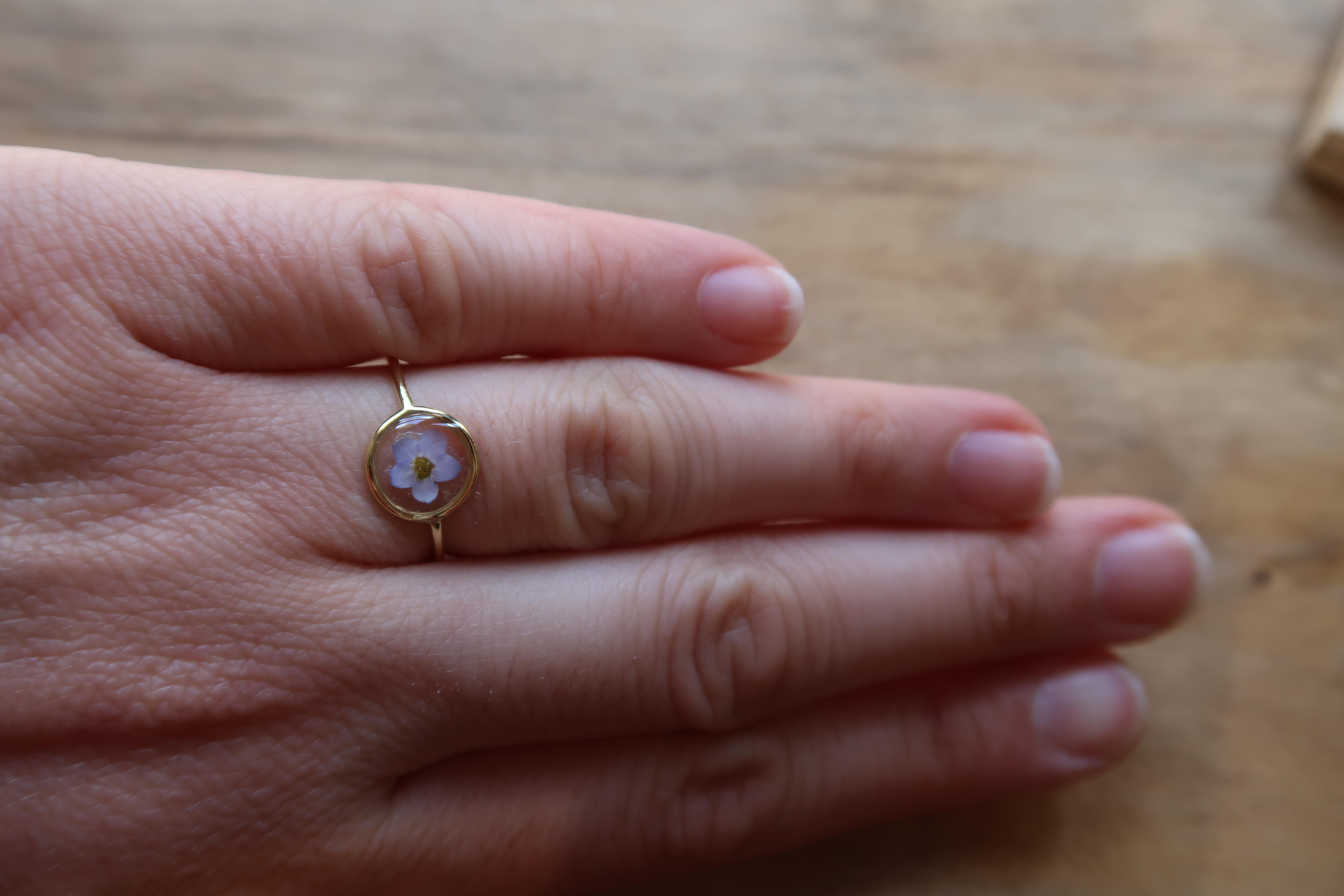 Bague Bulle Myosotis 52
