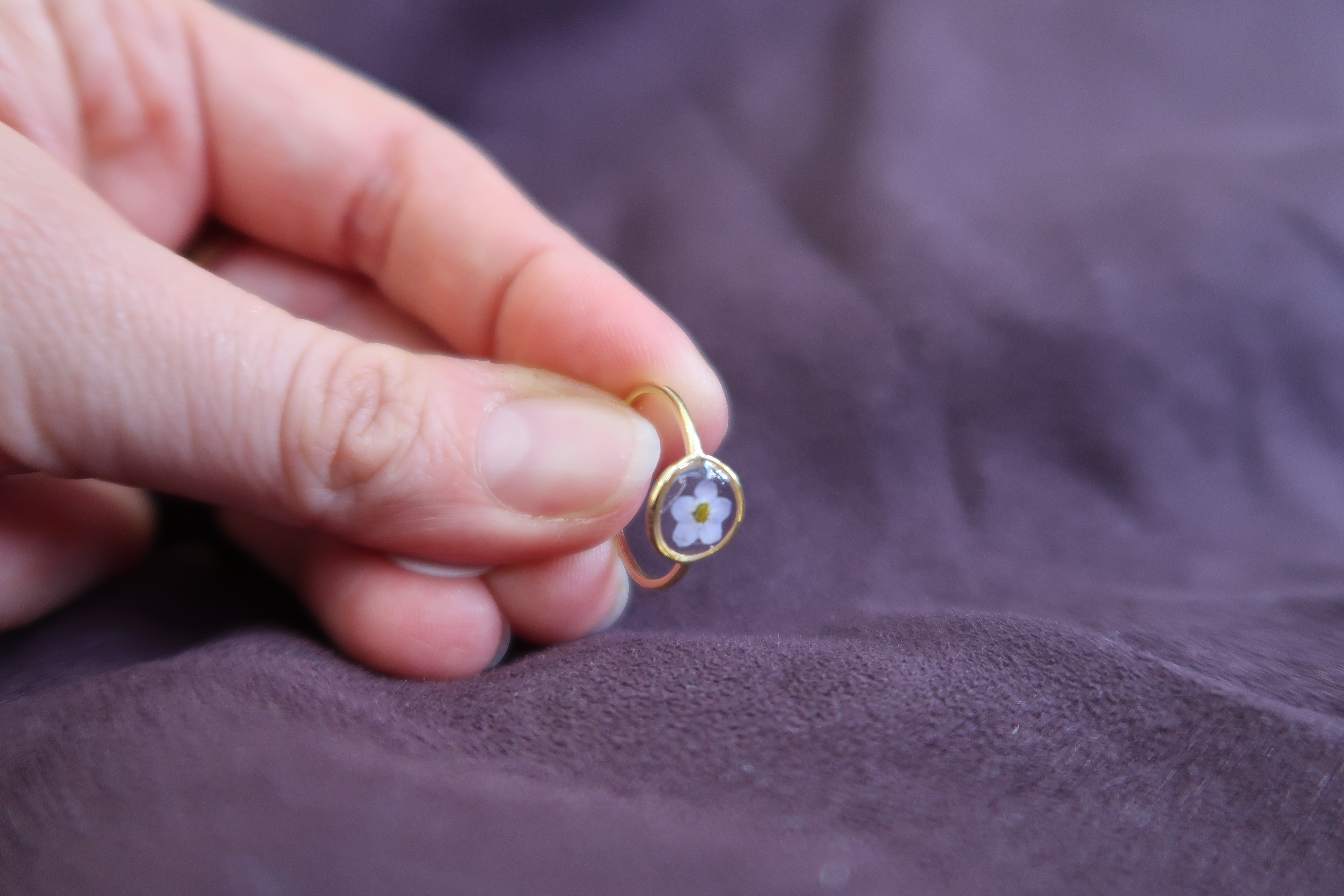 Bague Bulle Myosotis 52