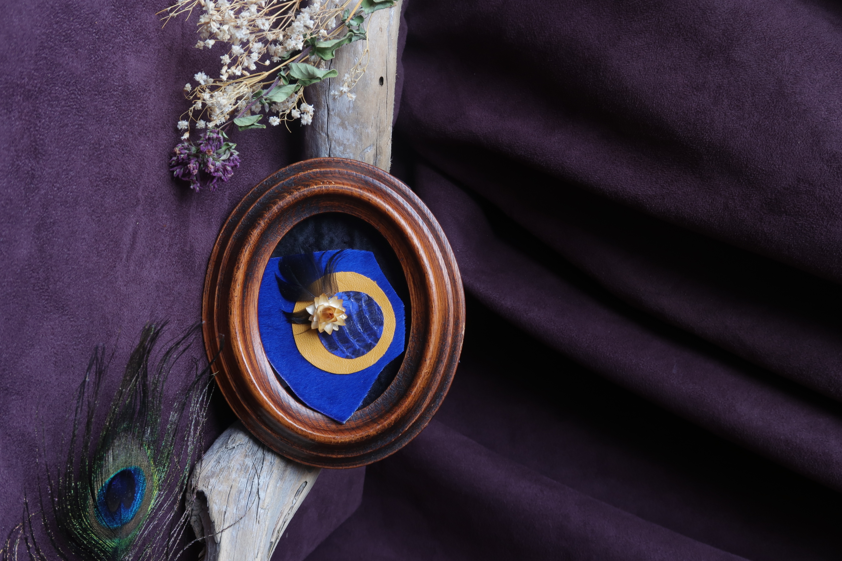 Broche Au Revoir Été bleu klein