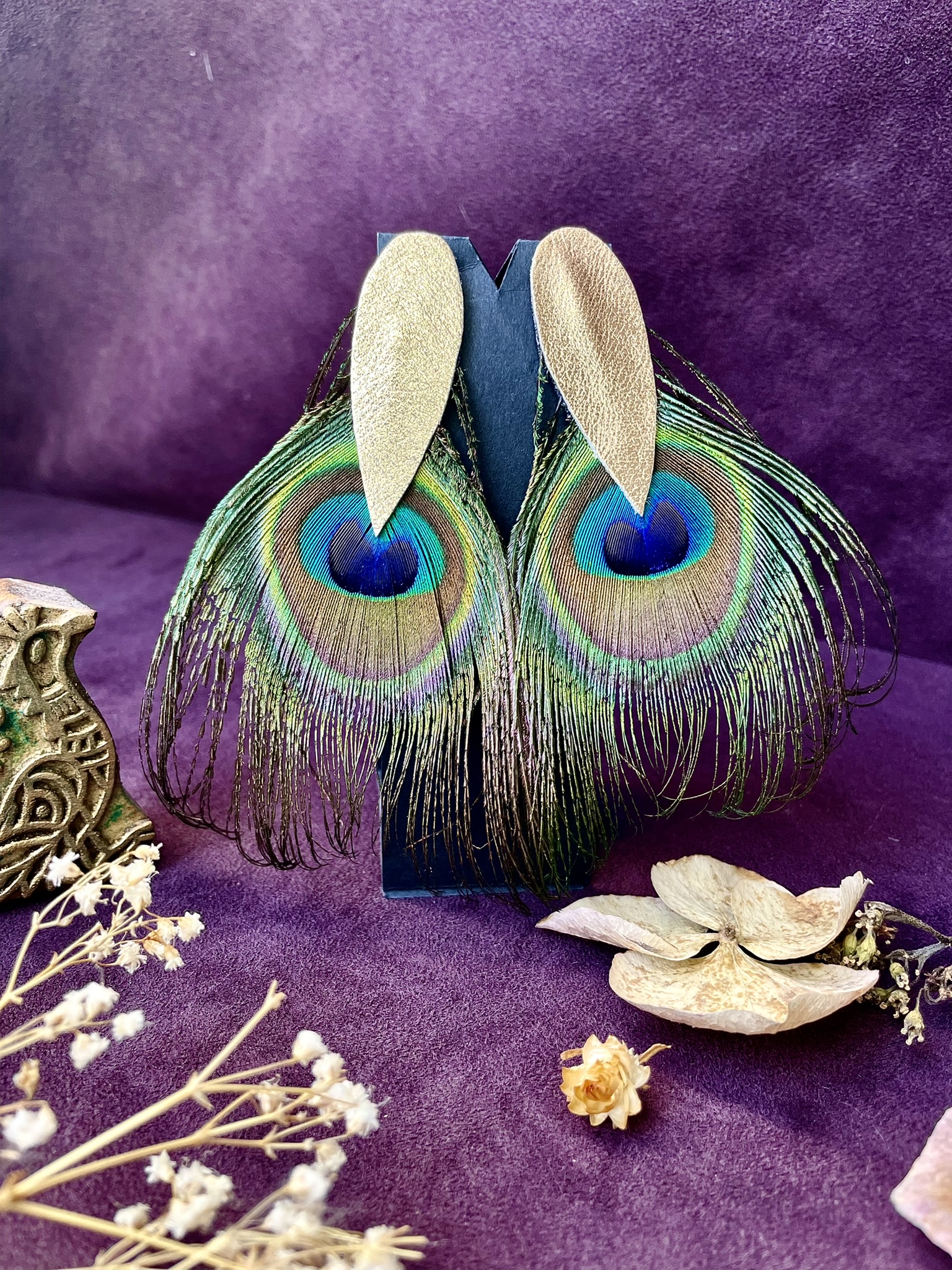 Boucles Birdilles paon