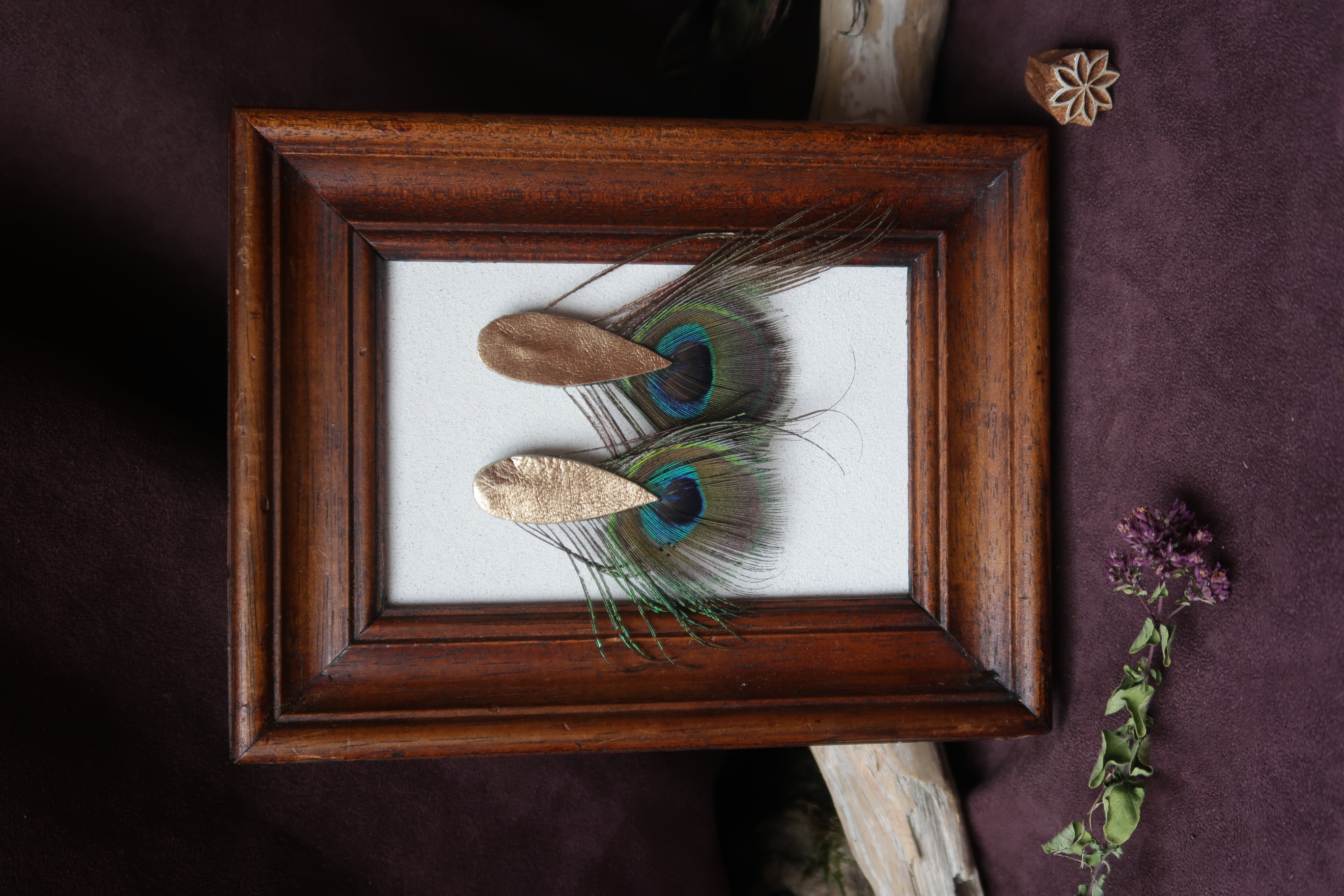 Boucles Birdilles paon