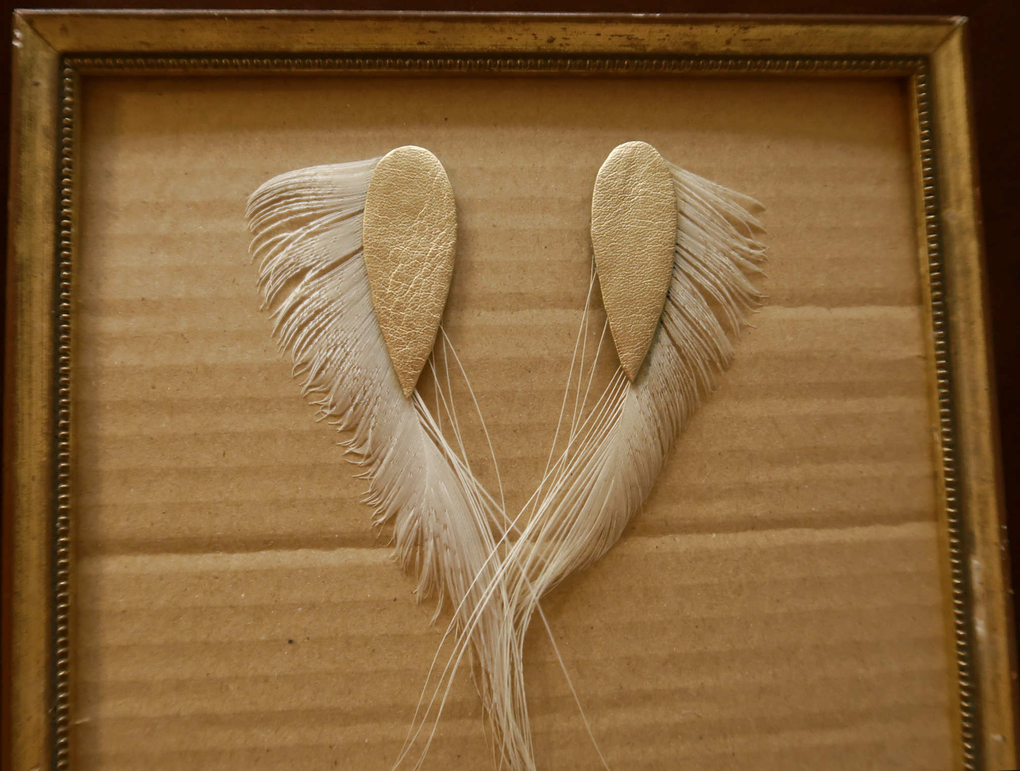 Boucles Birdilles Paon blanc