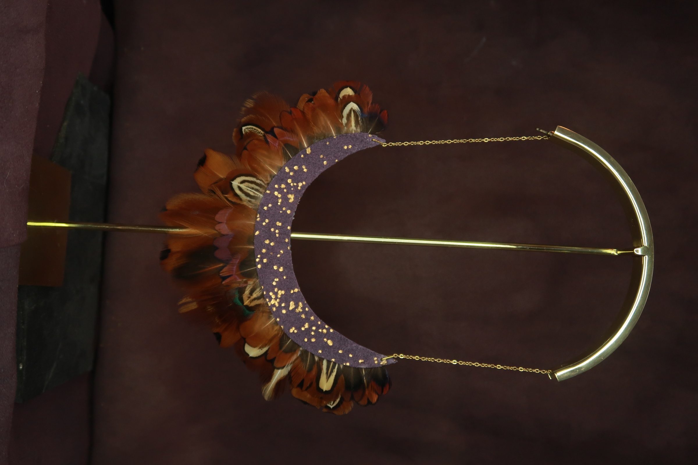 Collier Sourire violet profond