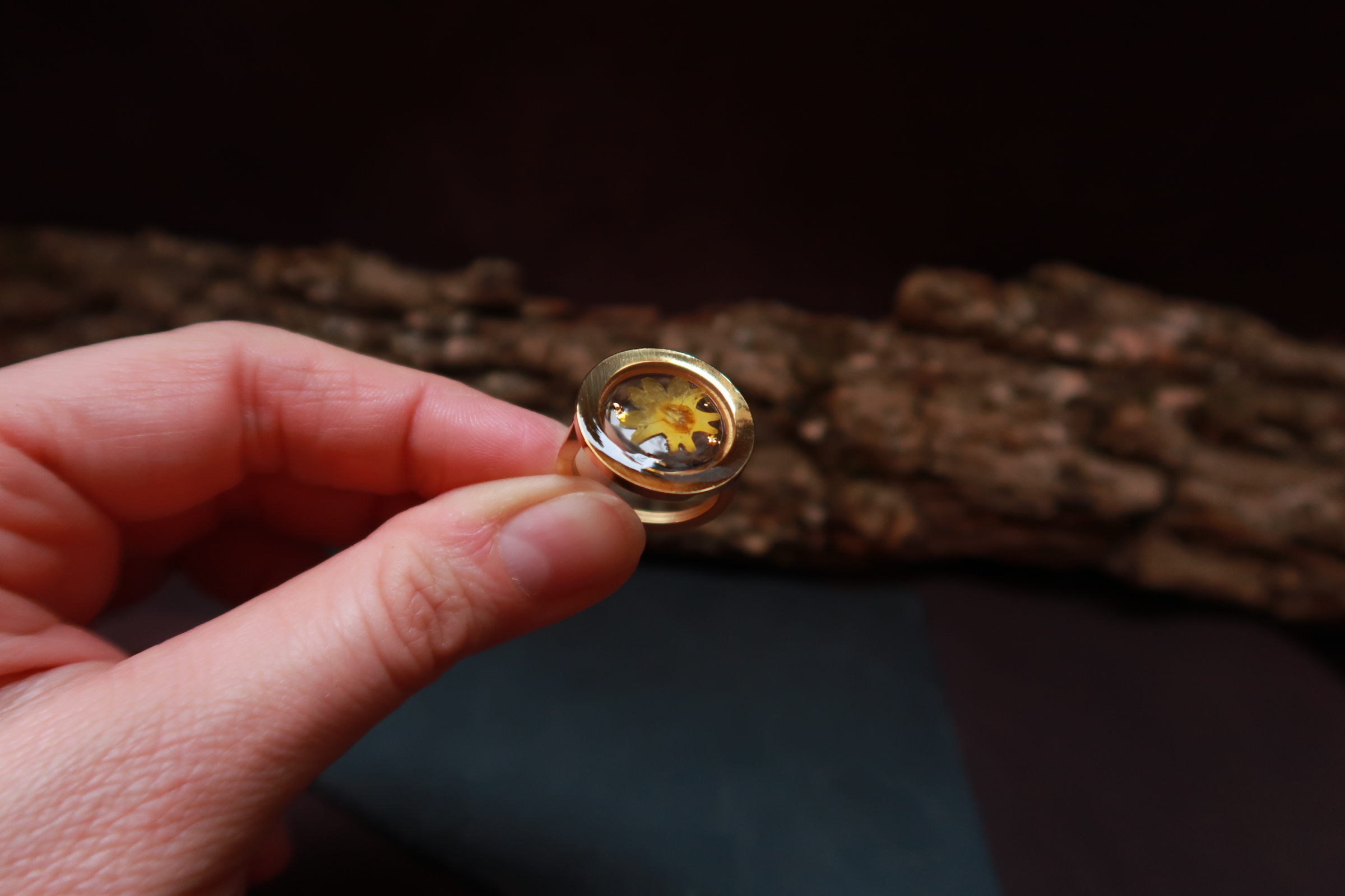 Bague big Bulle Sunshine