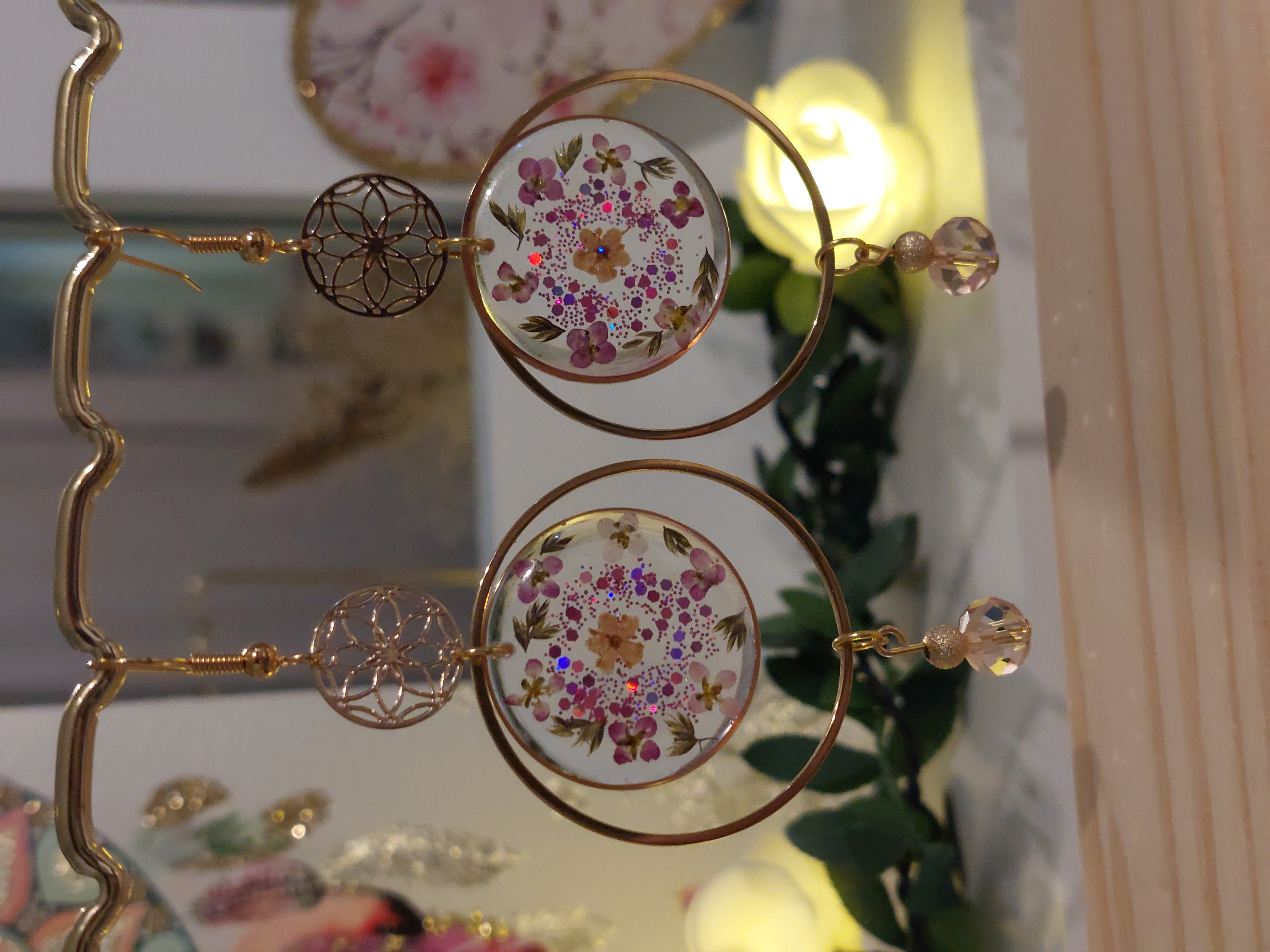 Boucles d'oreilles "Merveilleuses Alysses"