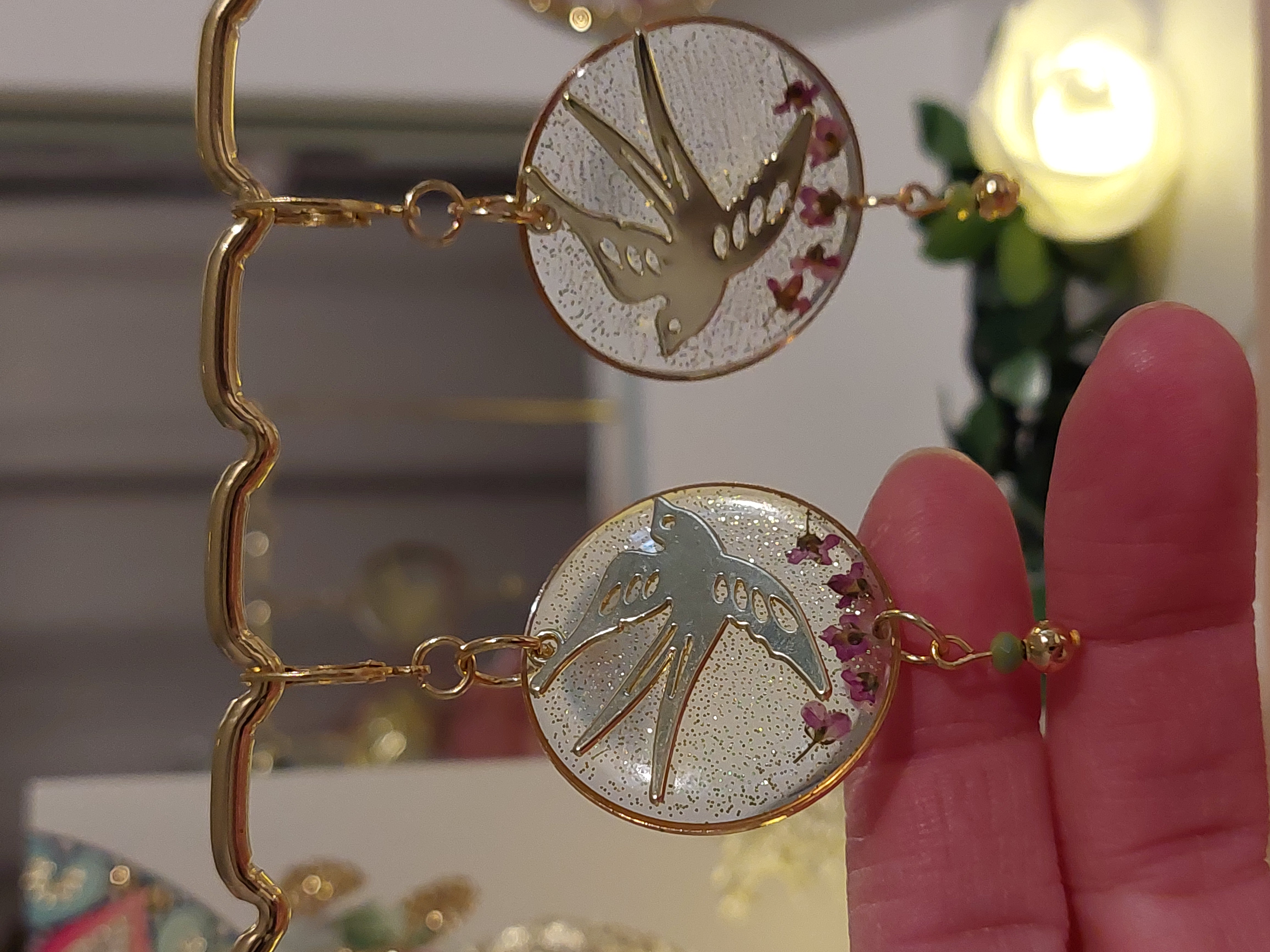 Boucles d'oreilles "L'Envol des Alysses"