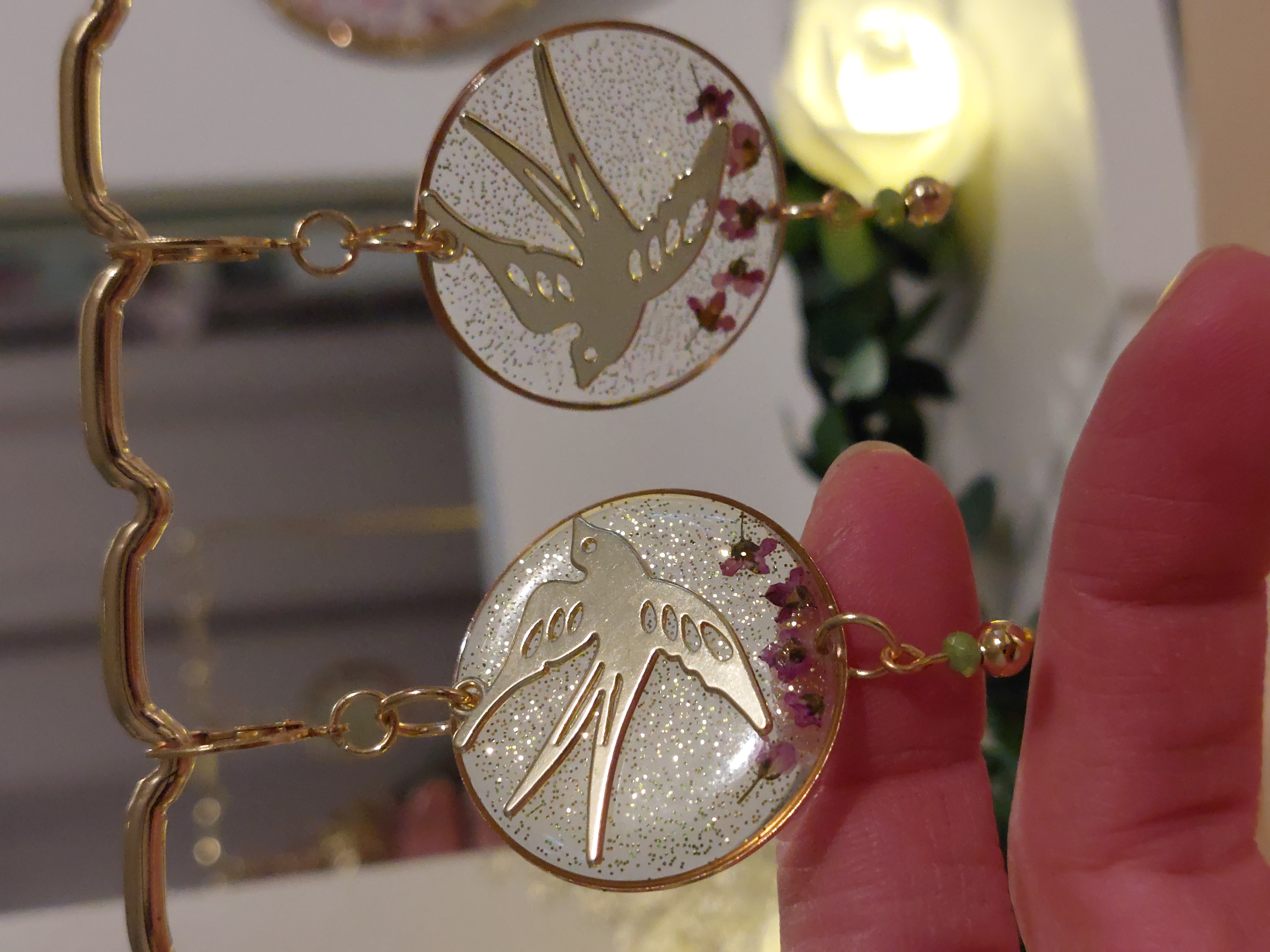 Boucles d'oreilles "L'Envol des Alysses"