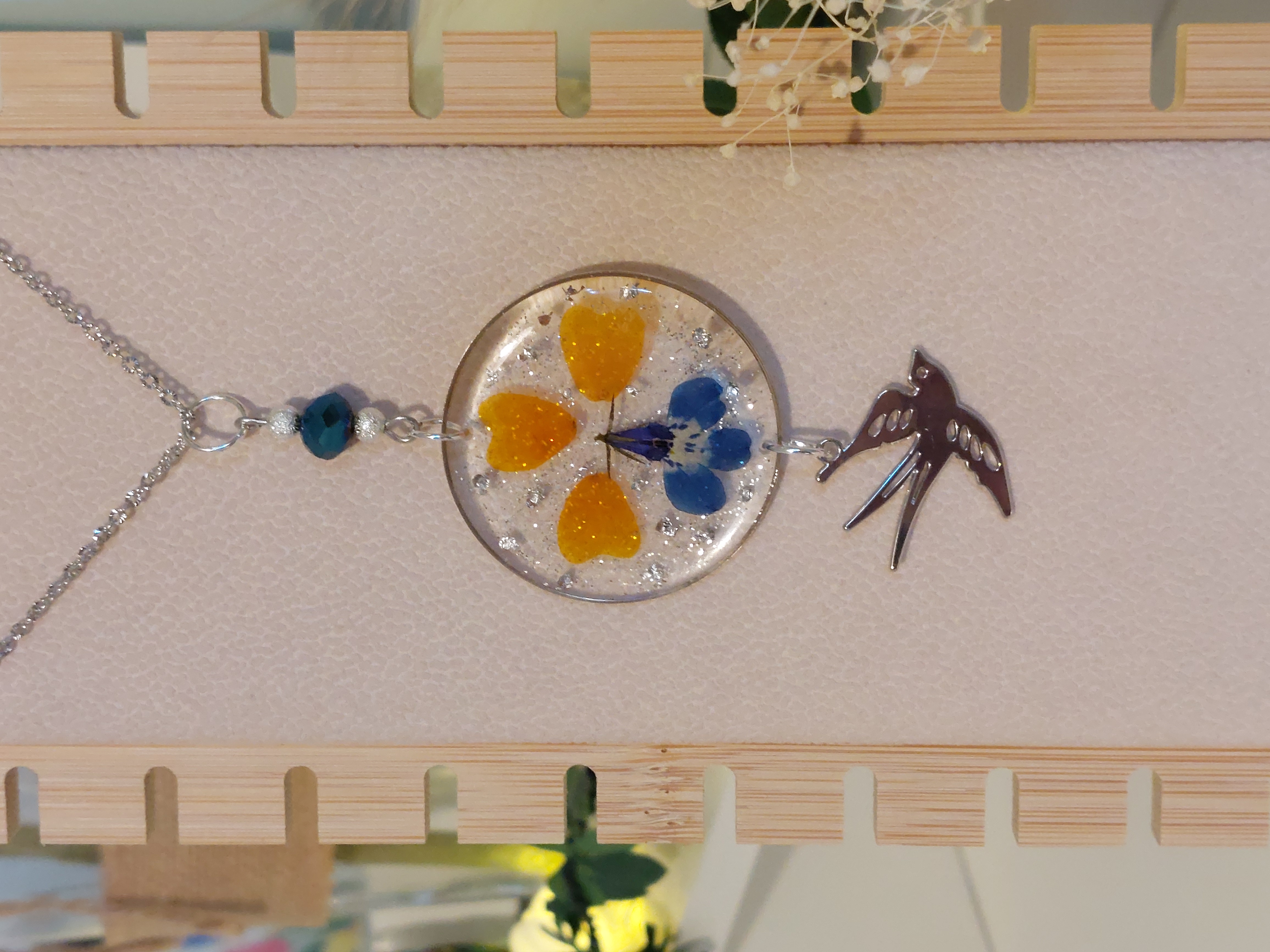 Collier "Lobelia Virevolant" - version 2