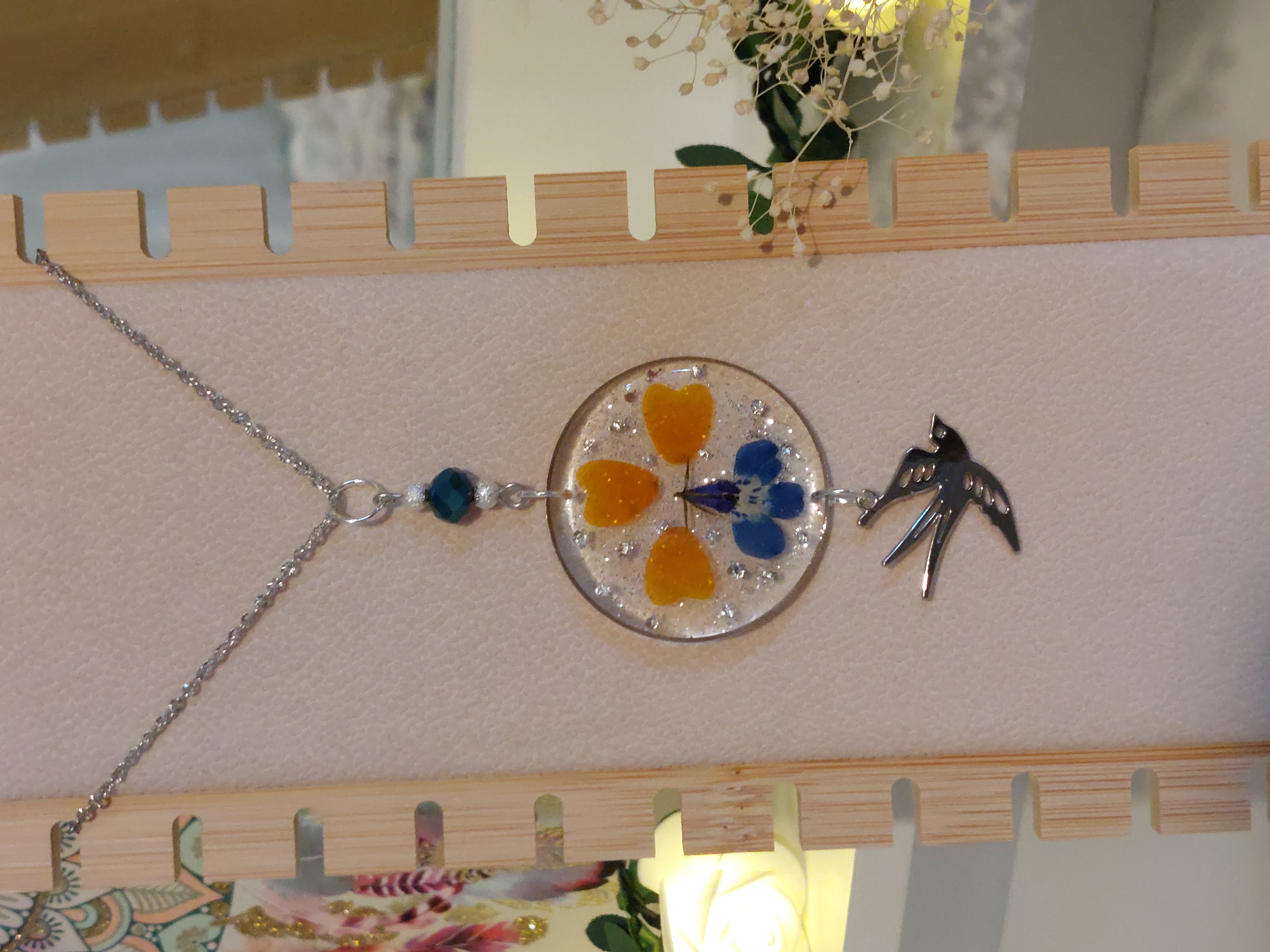 Collier "Lobelia Virevolant" - version 2