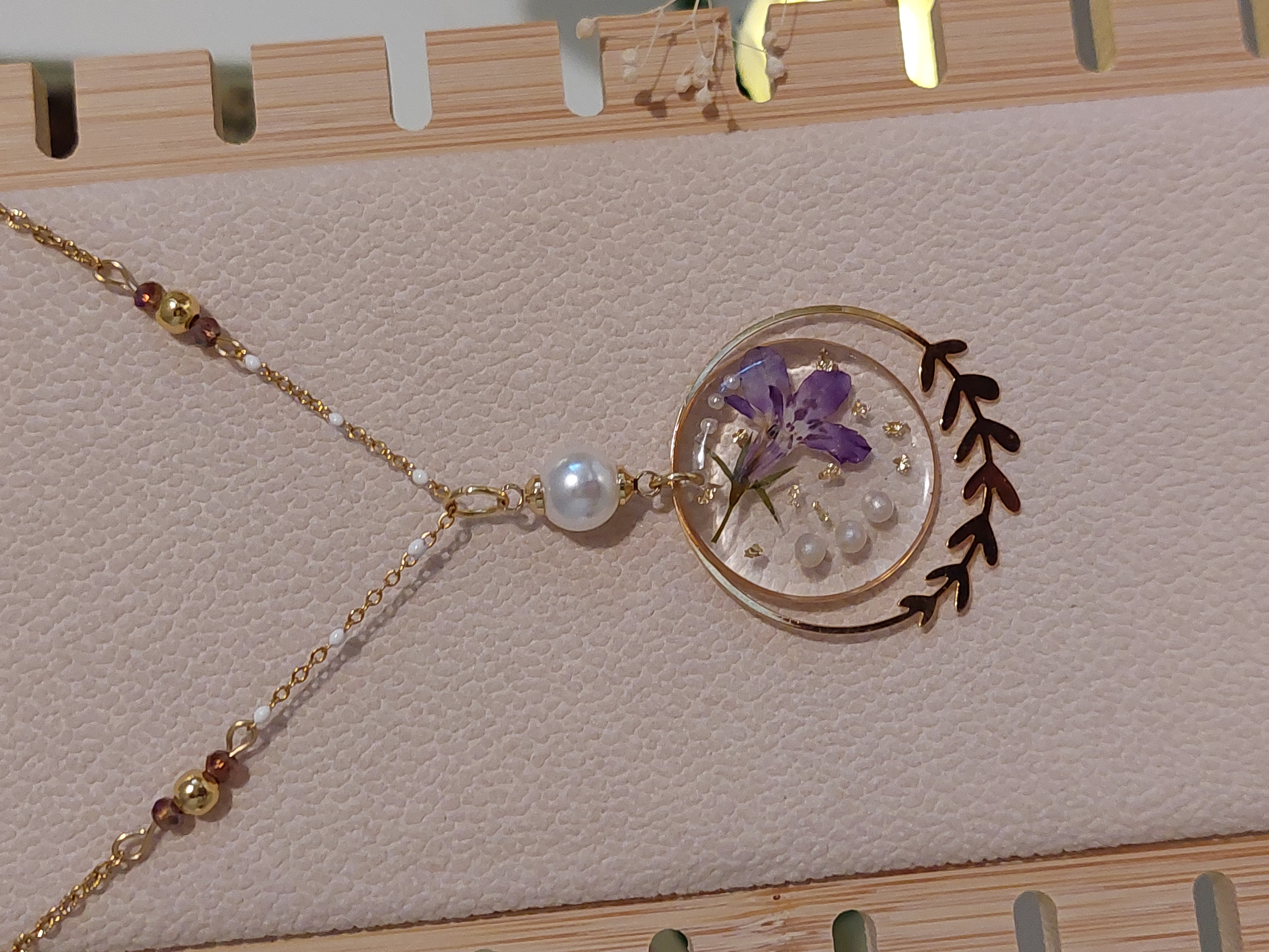 Collier "Perle de Lobelia"
