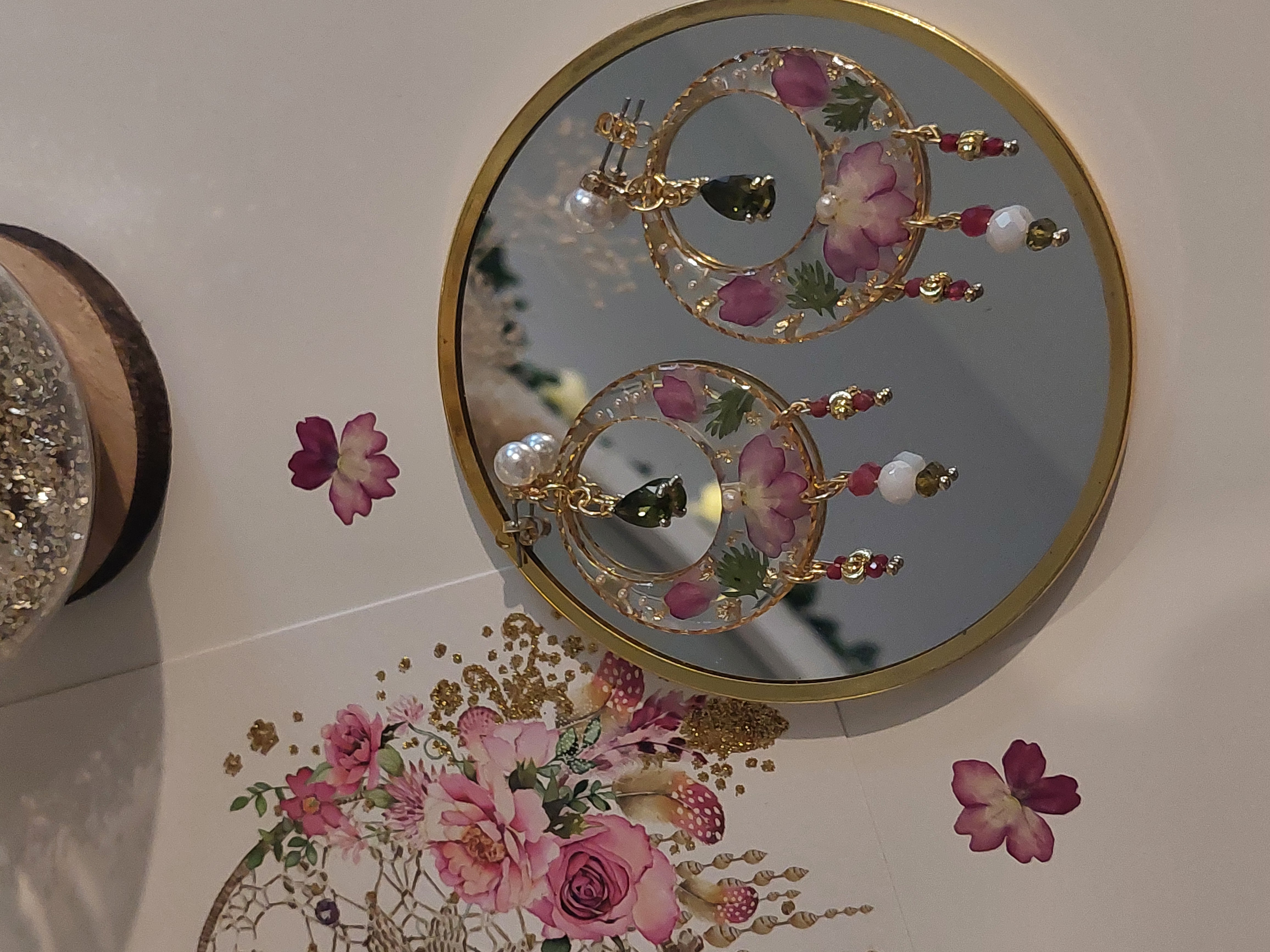 Boucles d'oreilles "Verveine Enchantée"