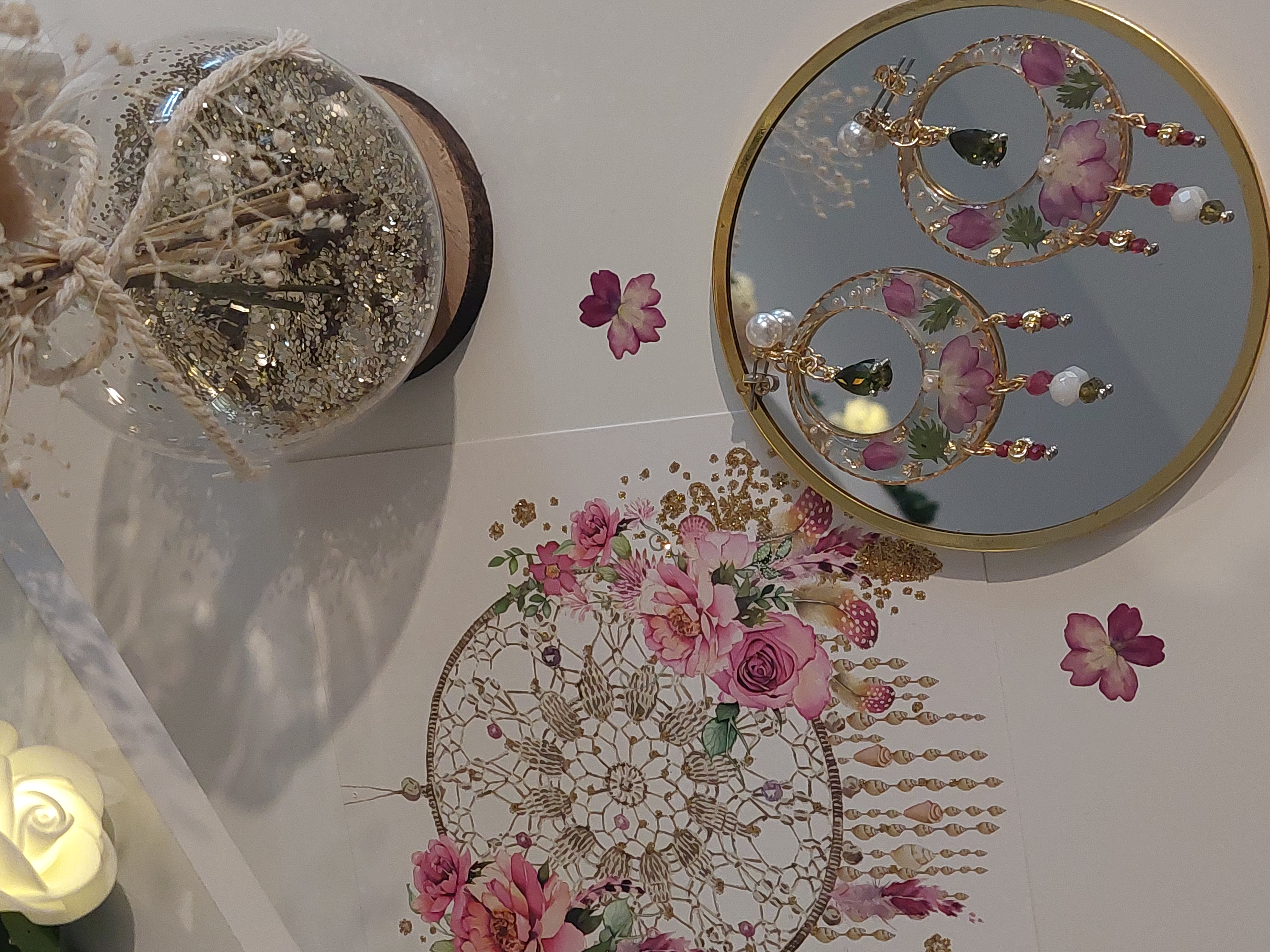 Boucles d'oreilles "Verveine Enchantée"