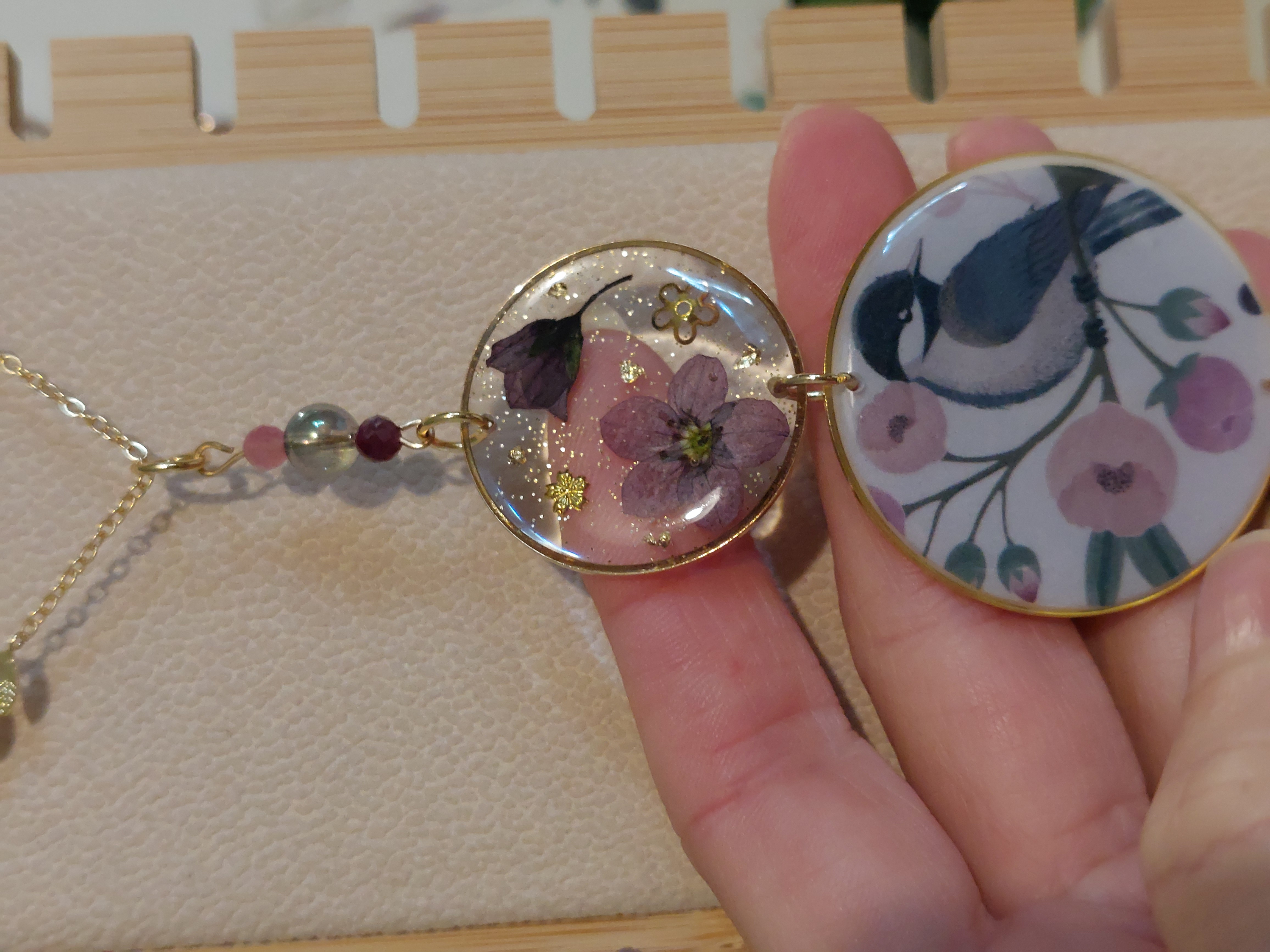 Collier "L'oiseau confiant"