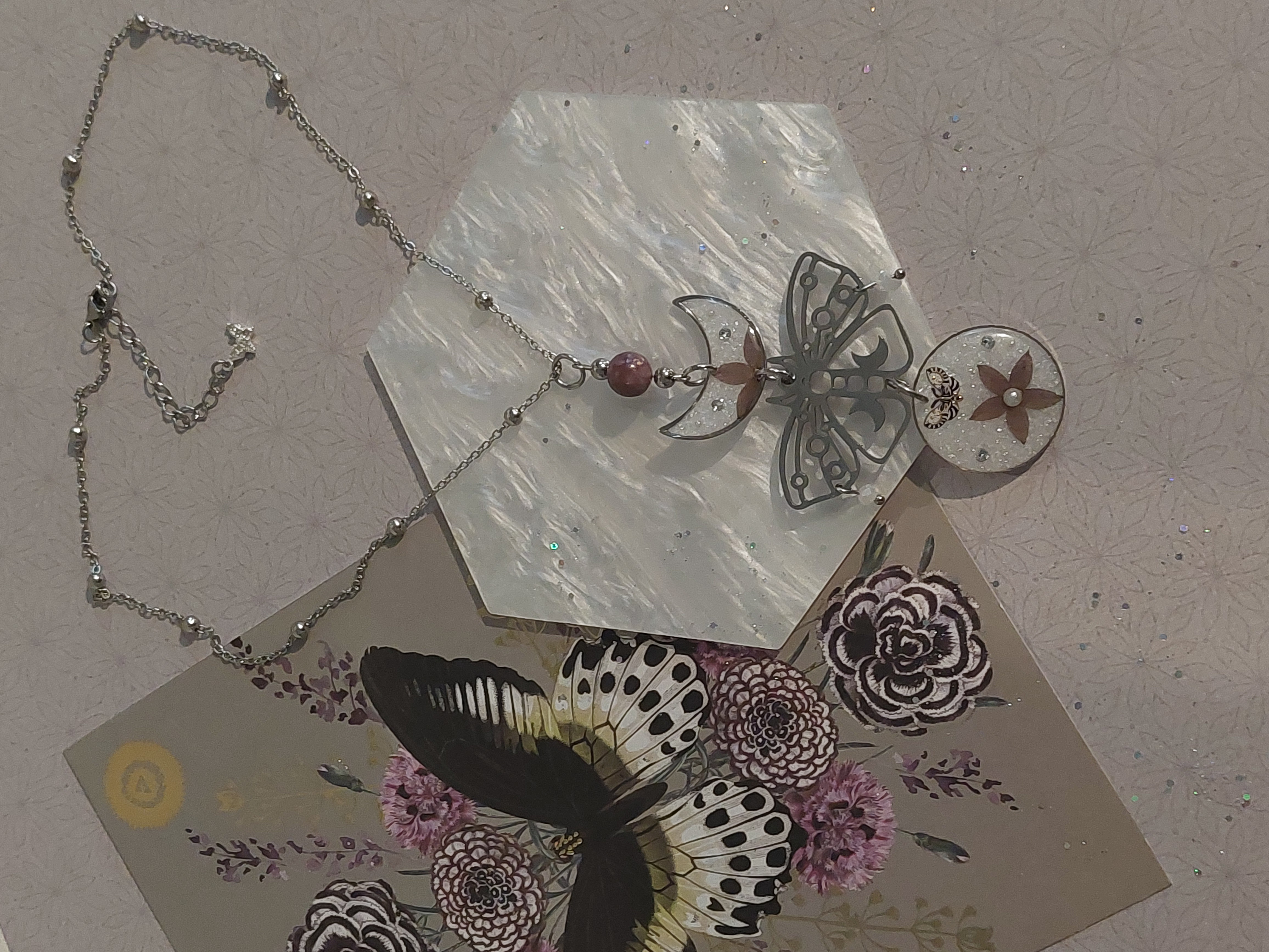 Collier collection "Papillons Mystiques" - modèle 2