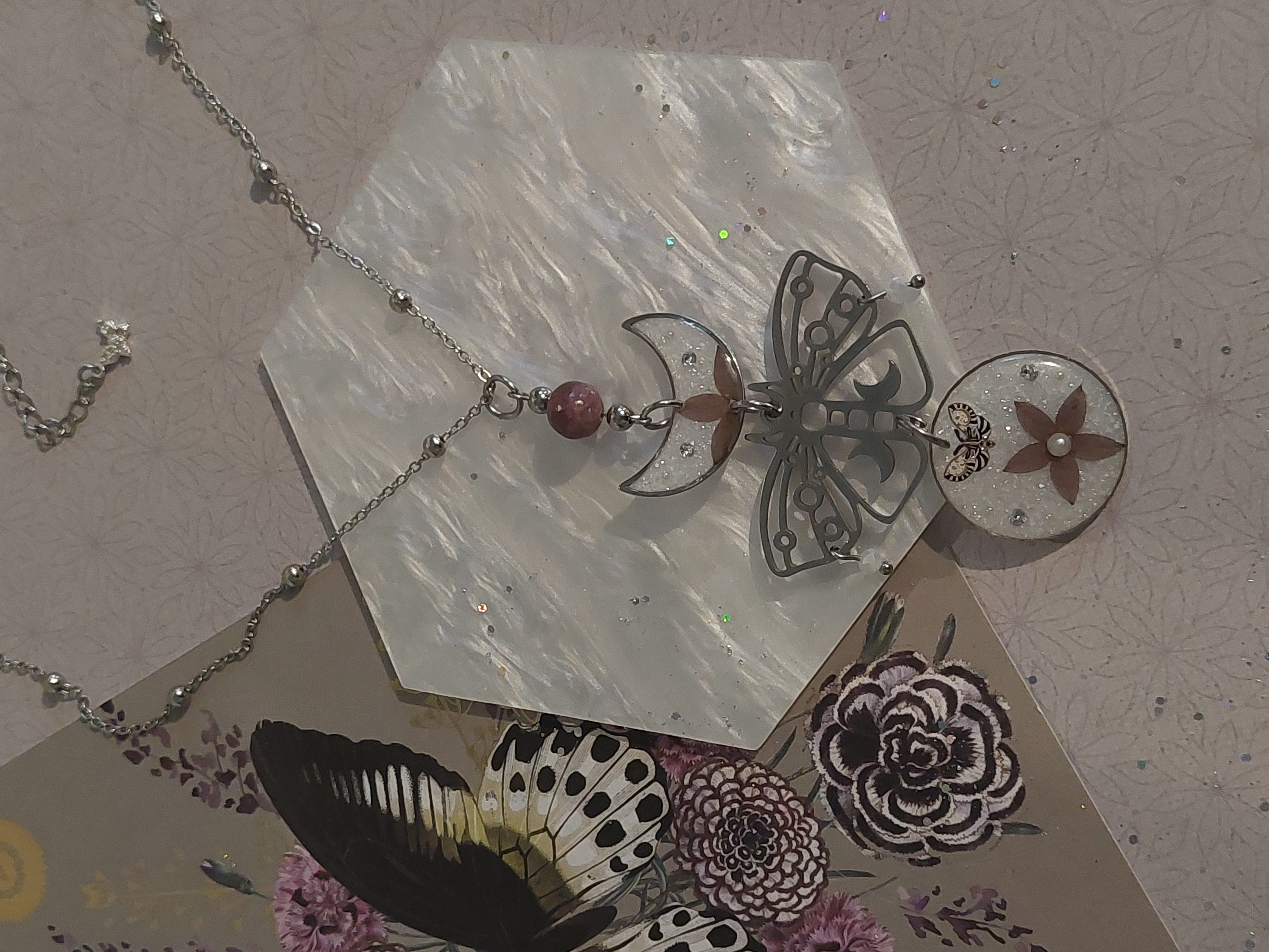 Collier collection "Papillons Mystiques" - modèle 2