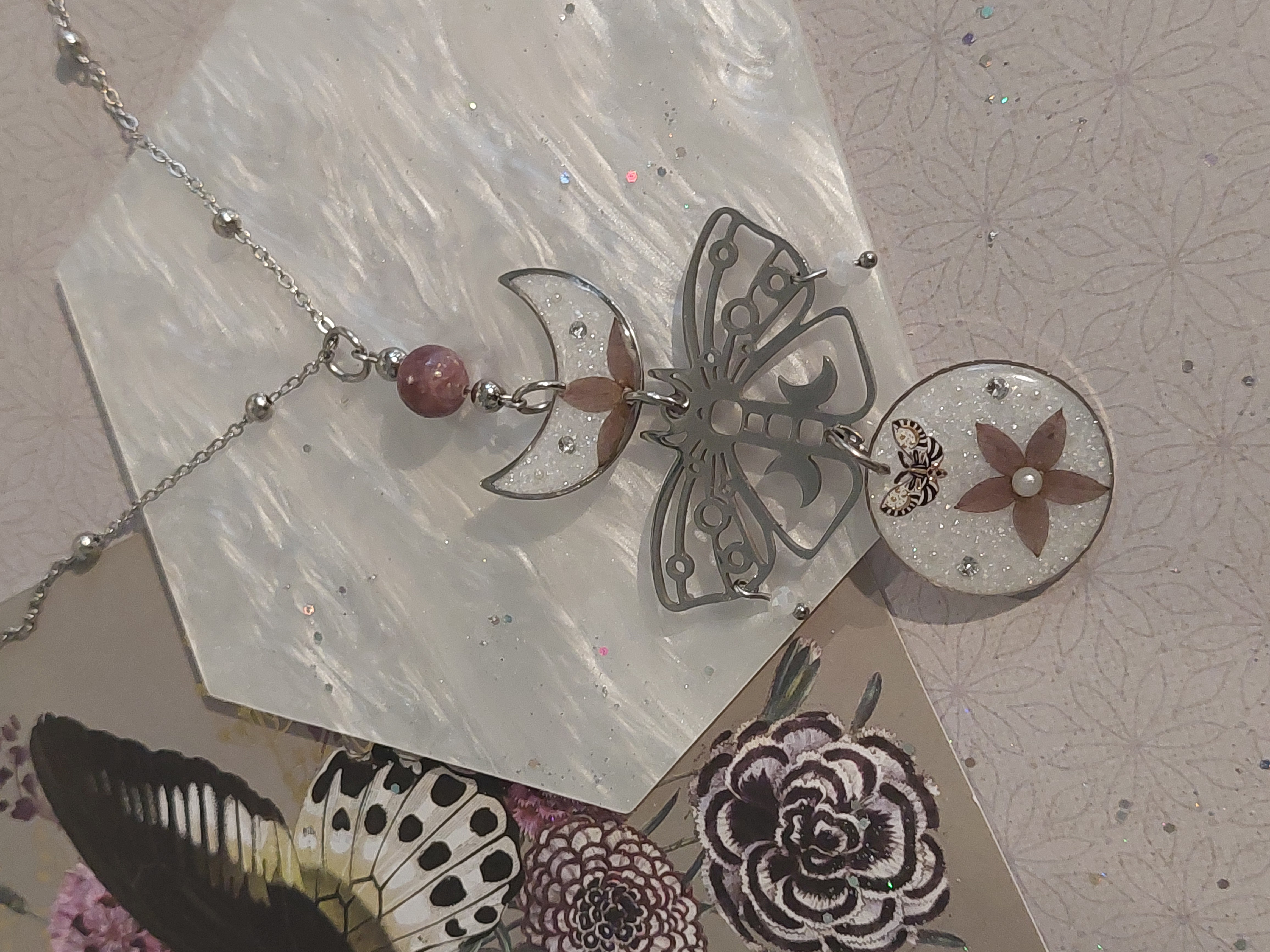 Collier collection "Papillons Mystiques" - modèle 2