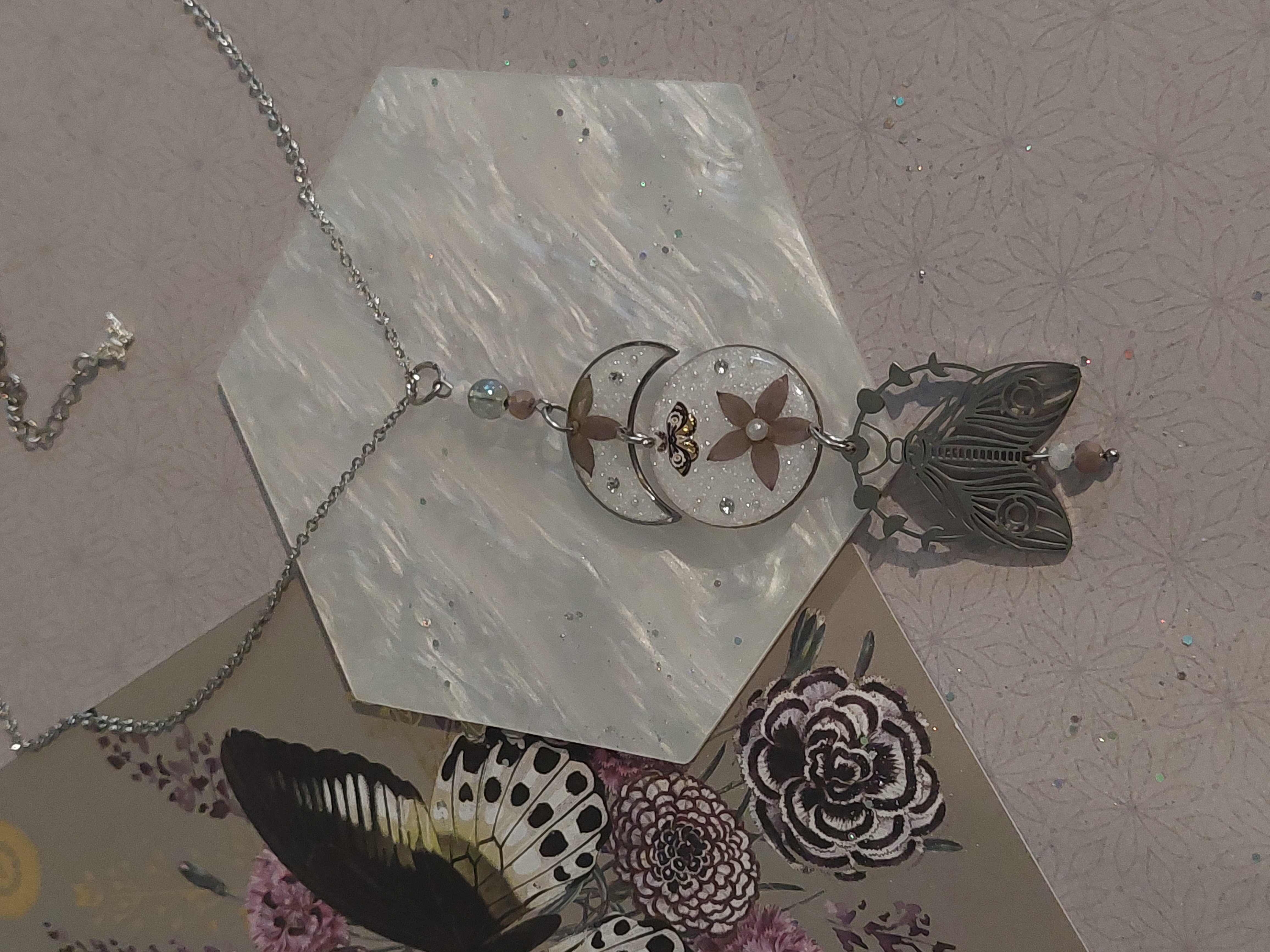 Collier collection "Papillons Mystiques" - modèle 3