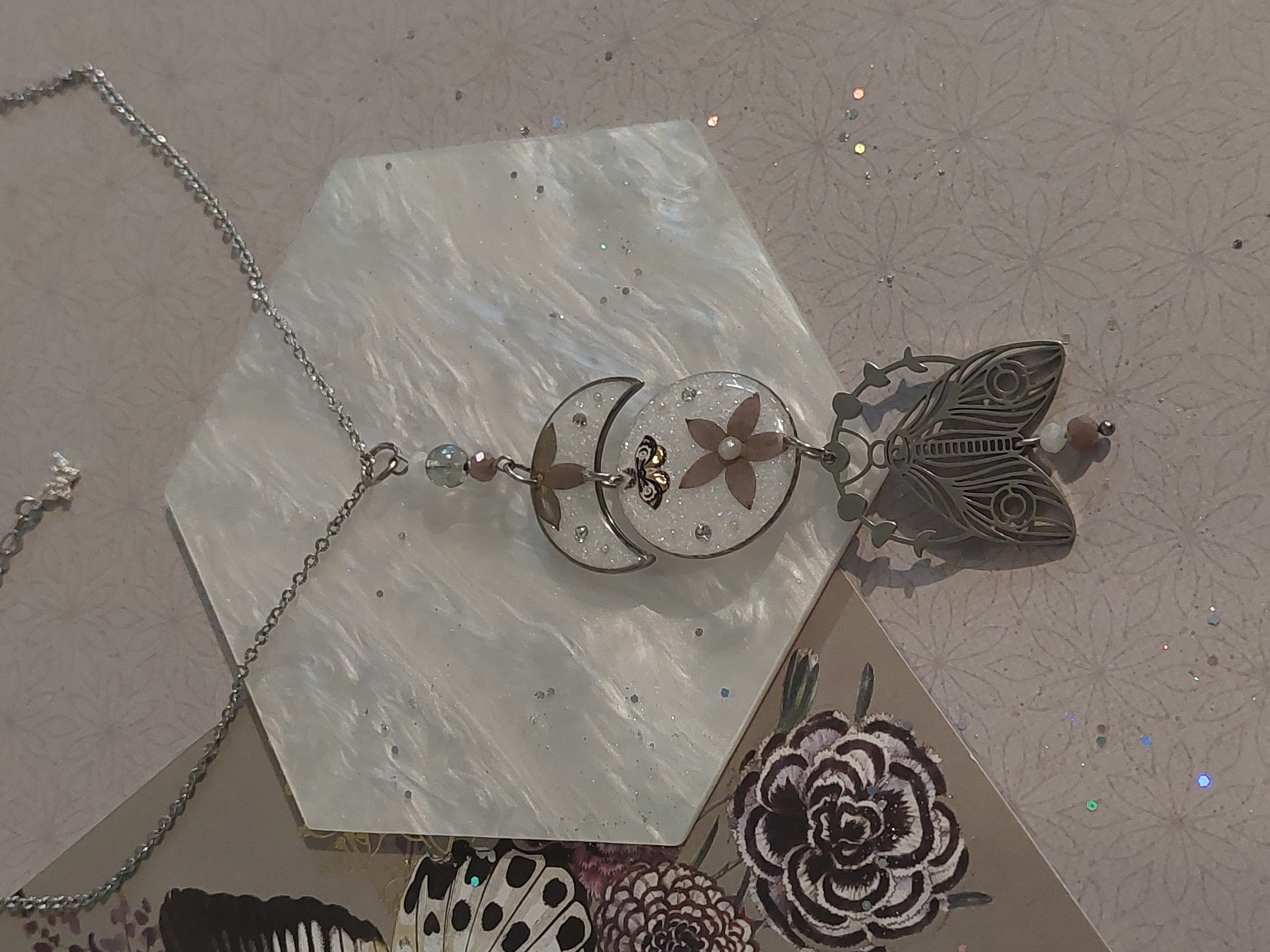 Collier collection "Papillons Mystiques" - modèle 3