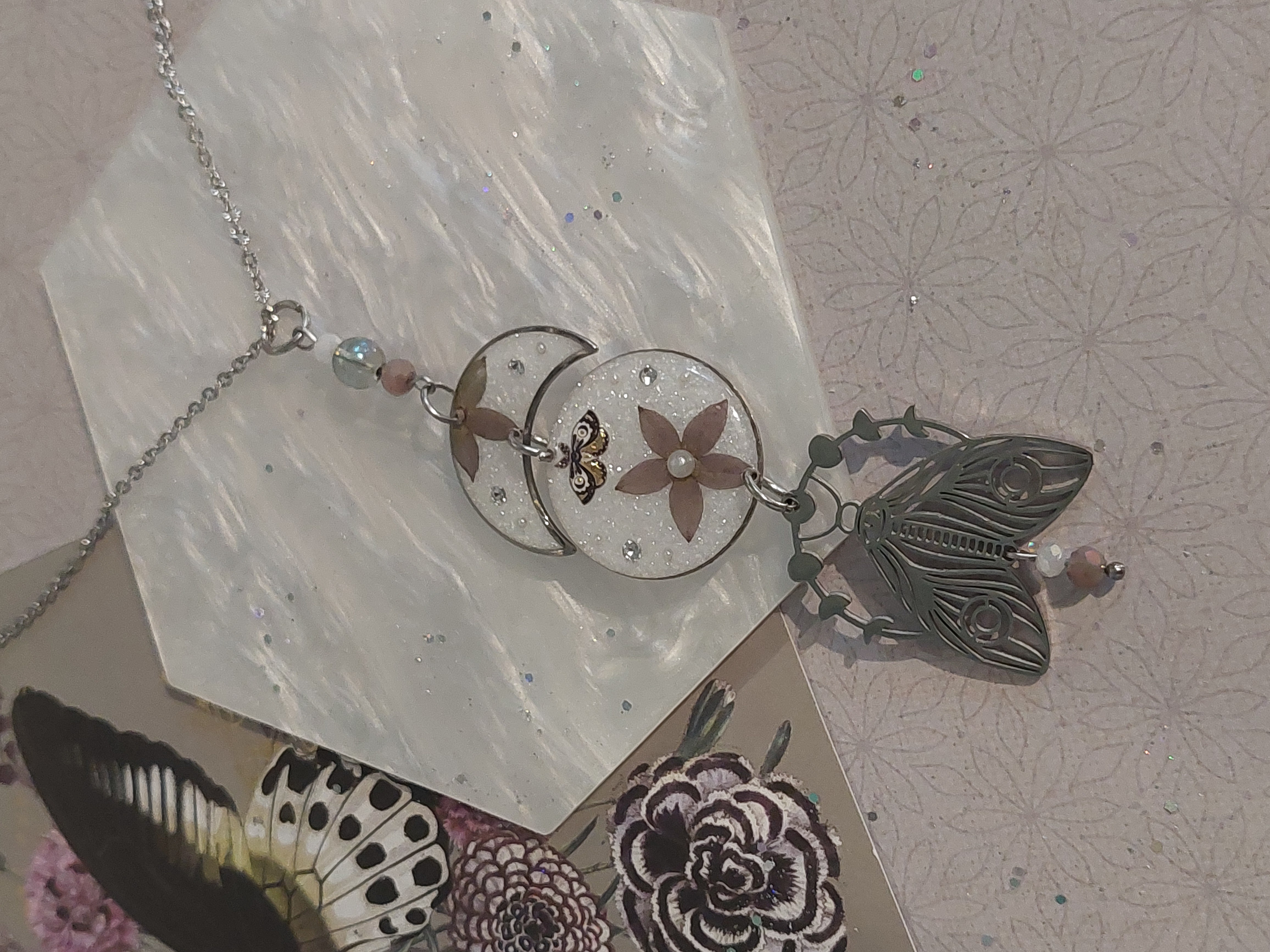 Collier collection "Papillons Mystiques" - modèle 3