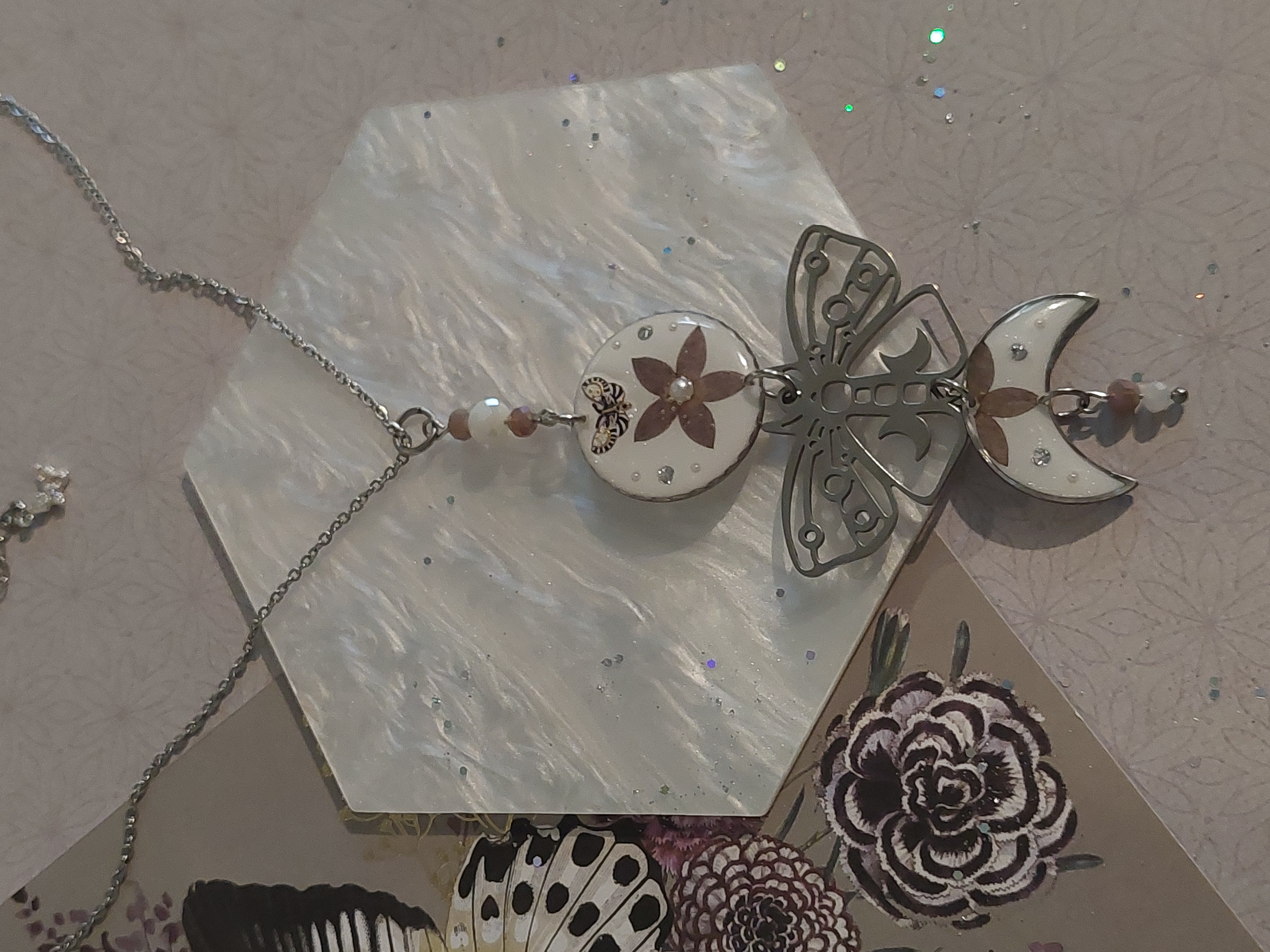 Collier collection "Papillons Mystiques" - modèle 4  