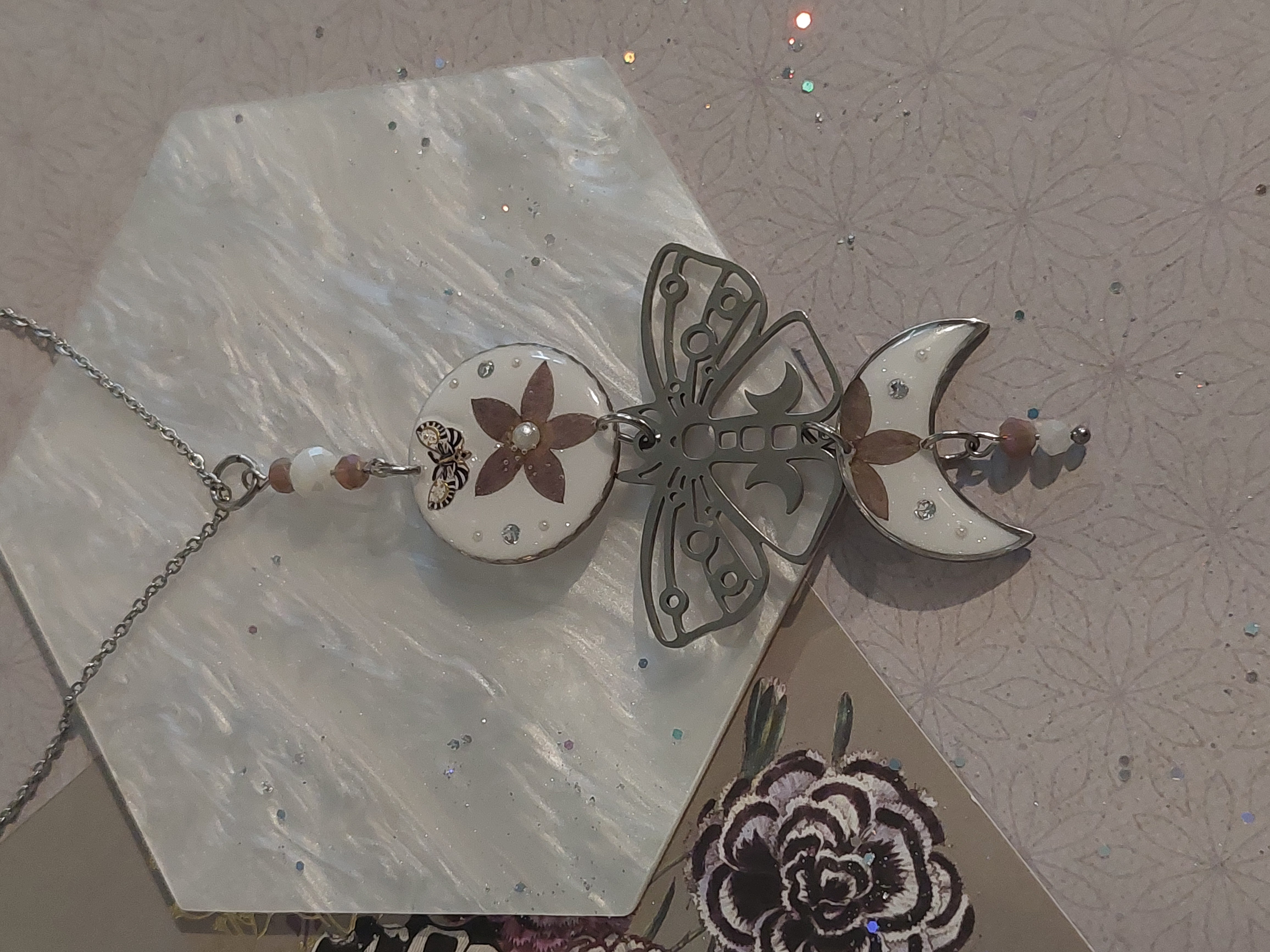 Collier collection "Papillons Mystiques" - modèle 4  