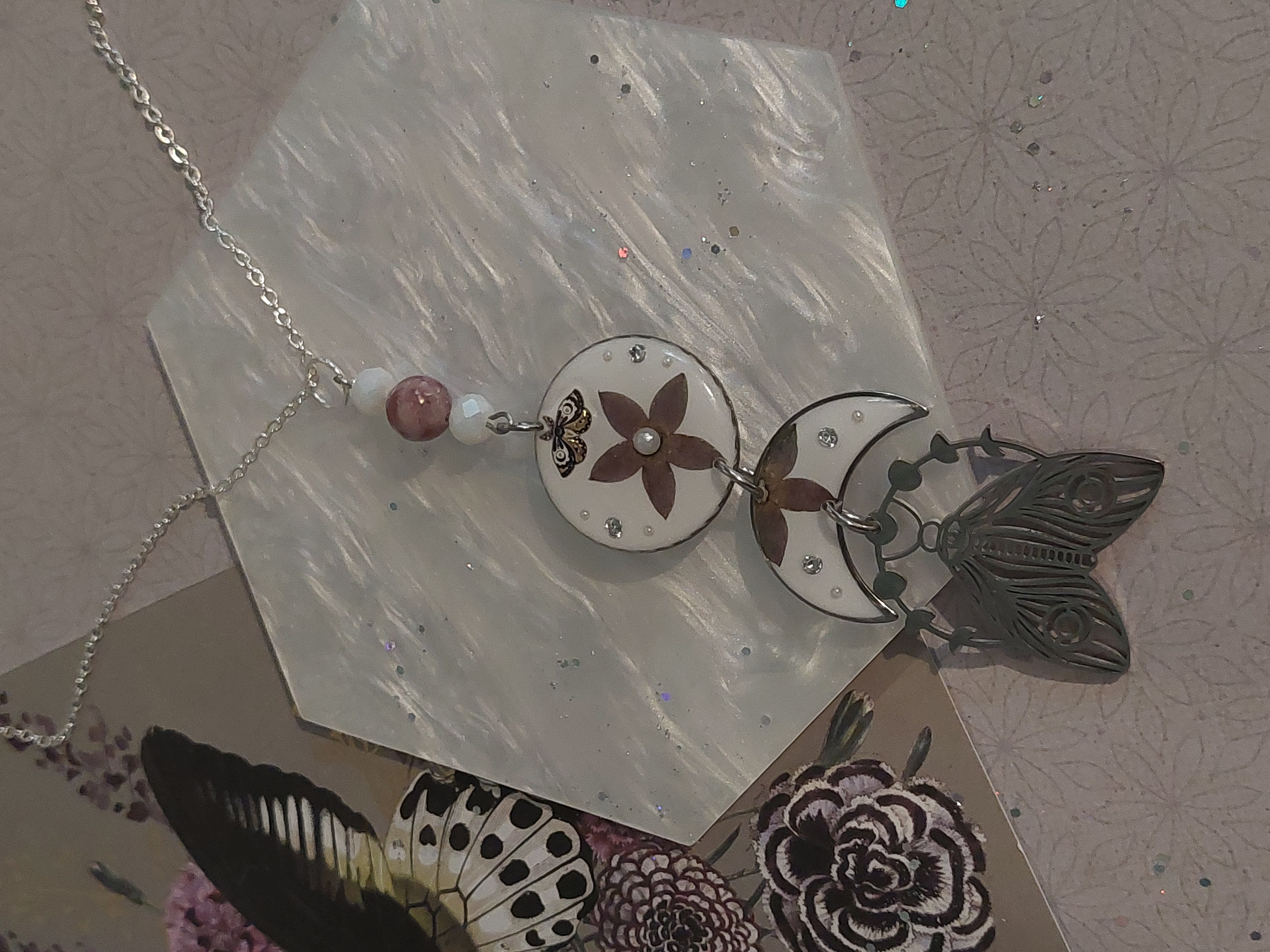 Collier collection "Papillons Mystiques" - modèle 5