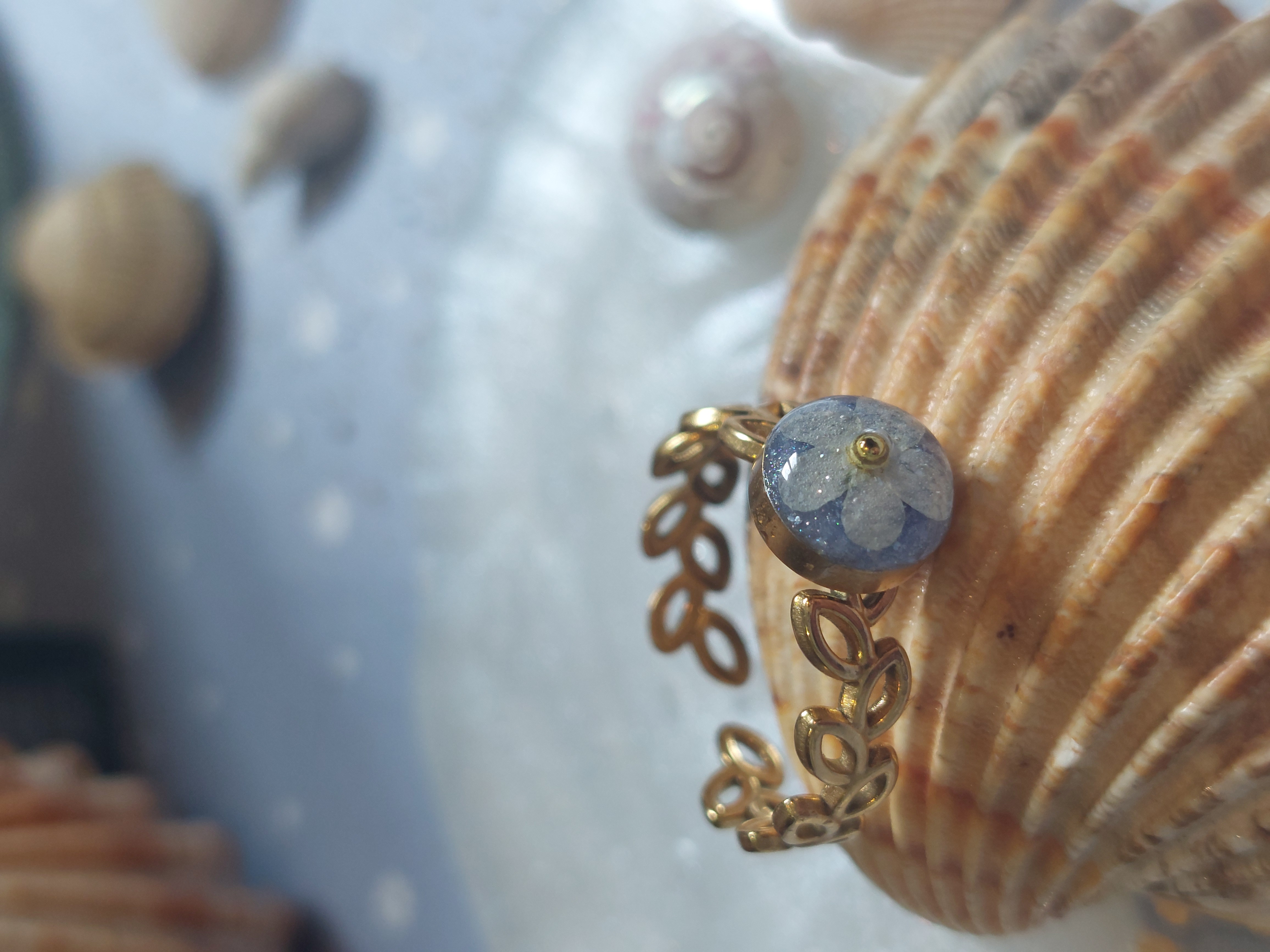 Bague Myosotis Blanc