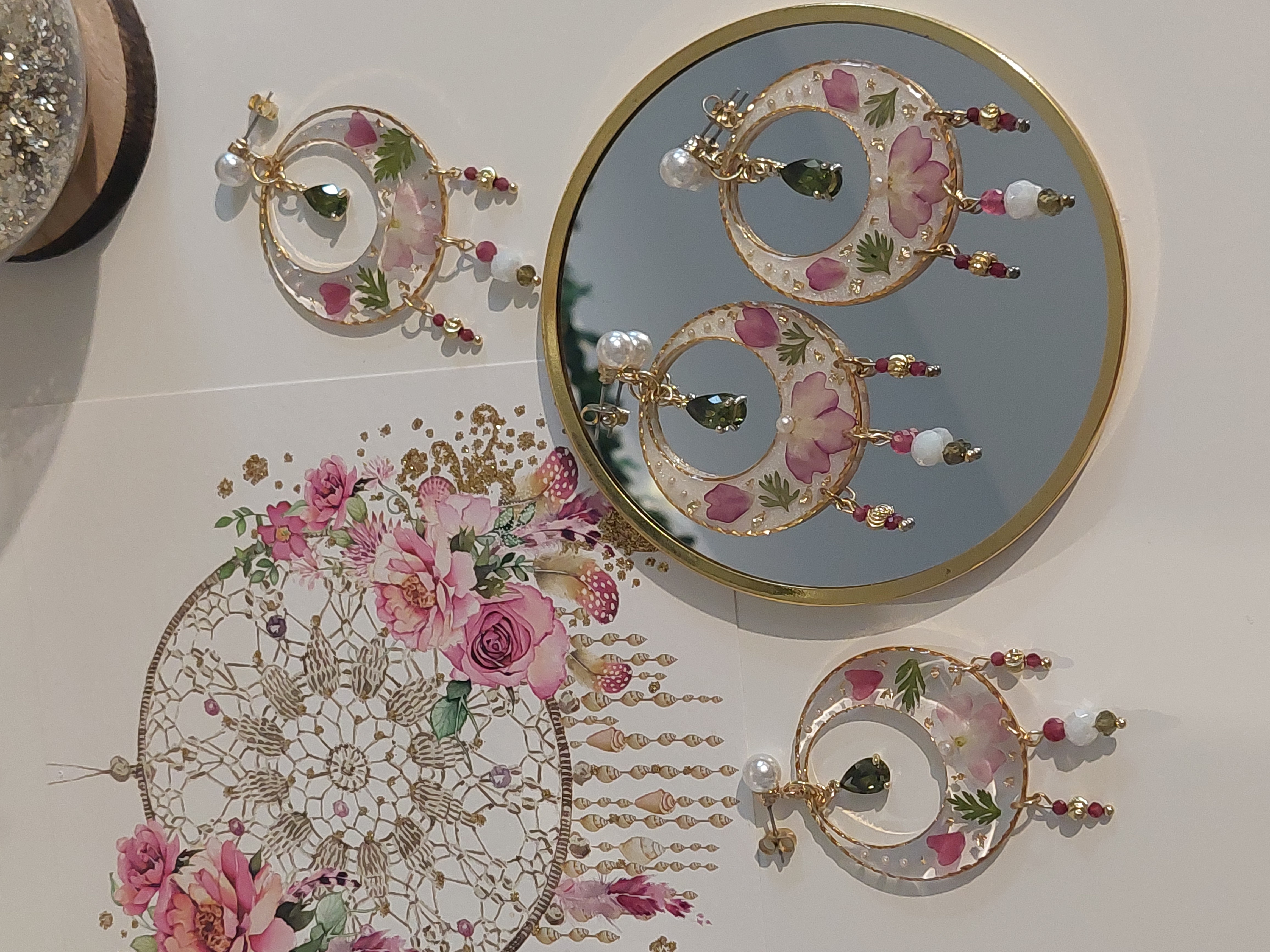 Boucles d'oreilles "Verveine Enchantée"