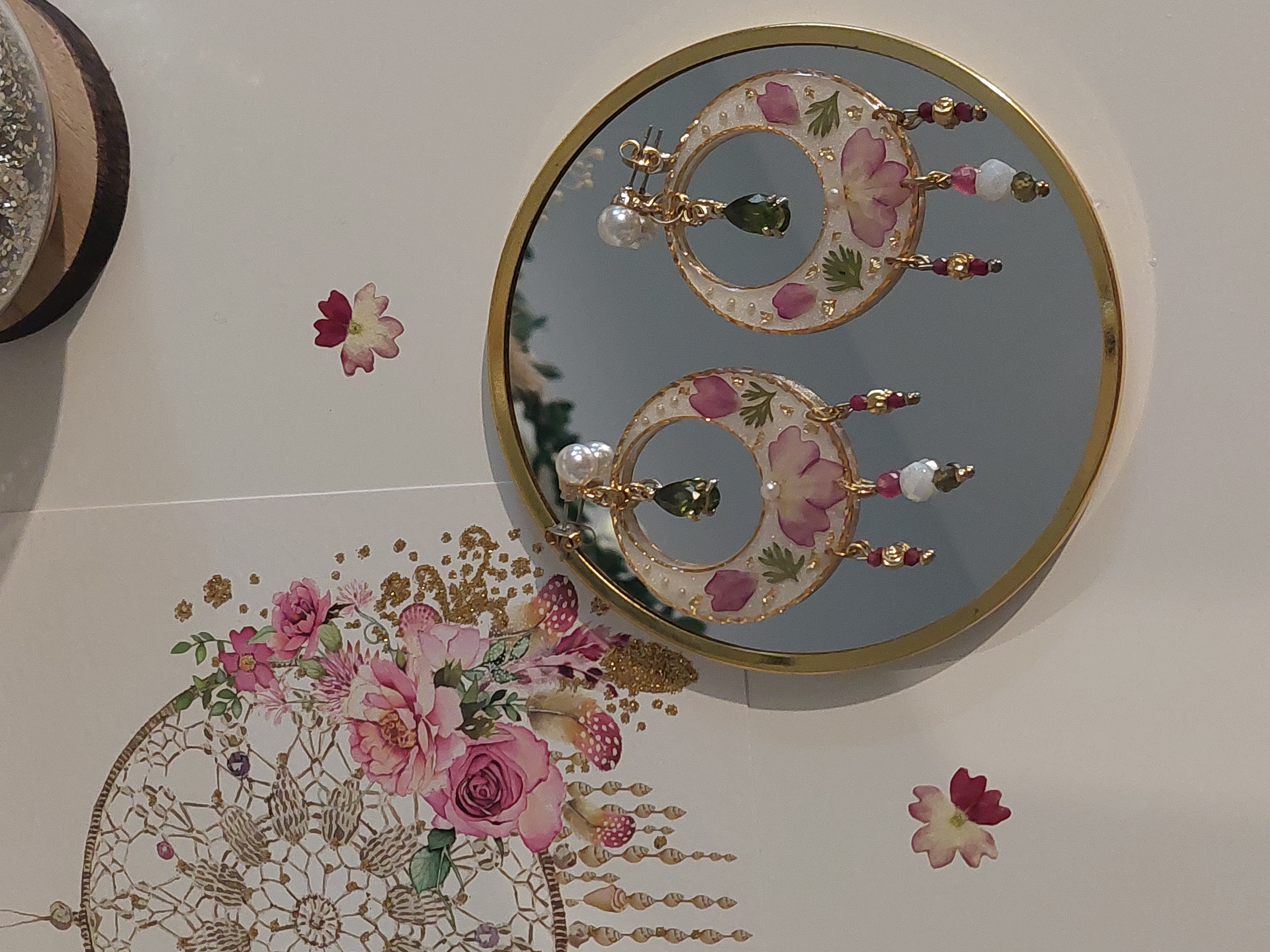 Boucles d'oreilles "Verveine Enchantée"