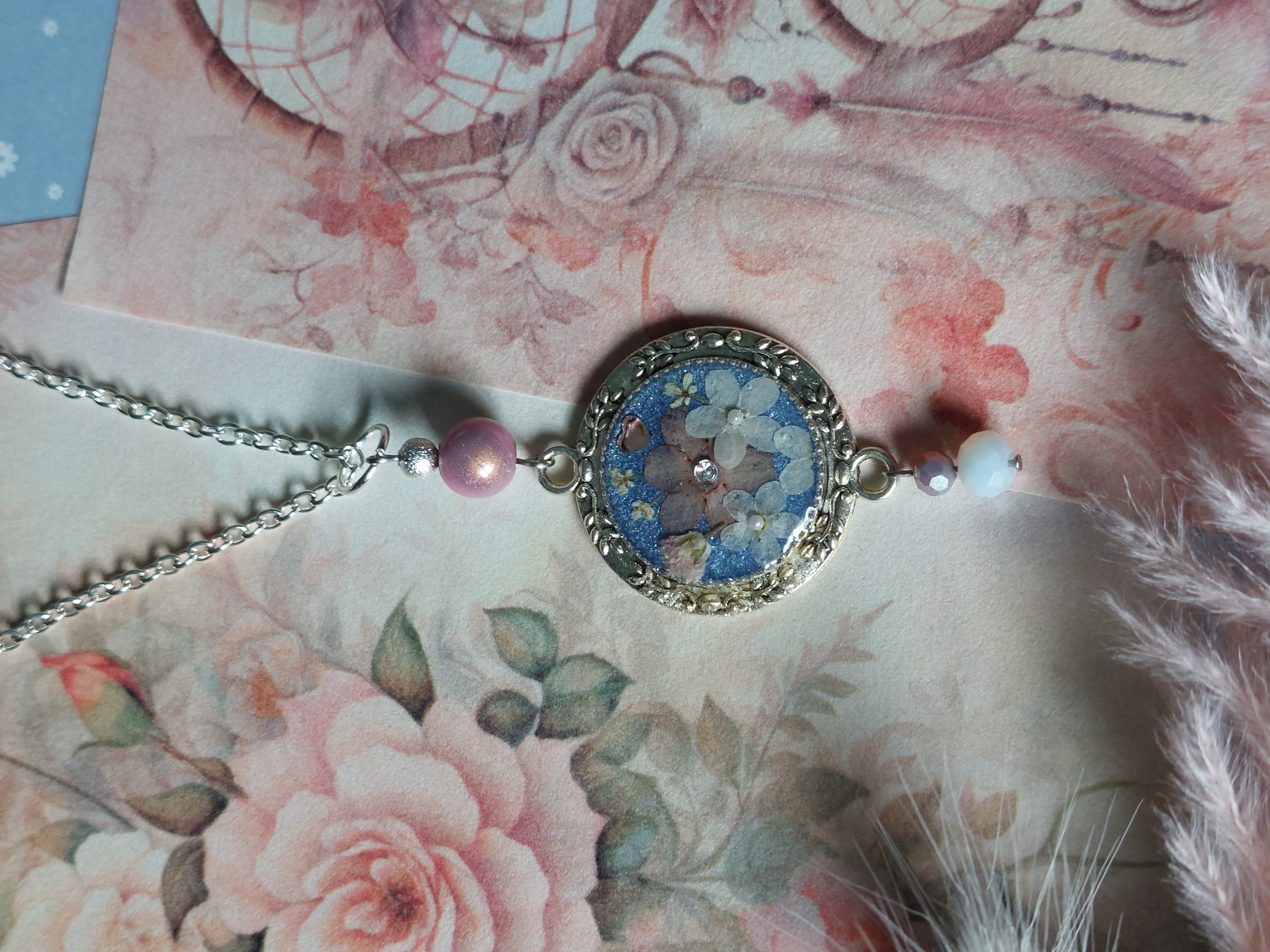 Collier collection "Les Chats Fleur Bleue" - modèle 3