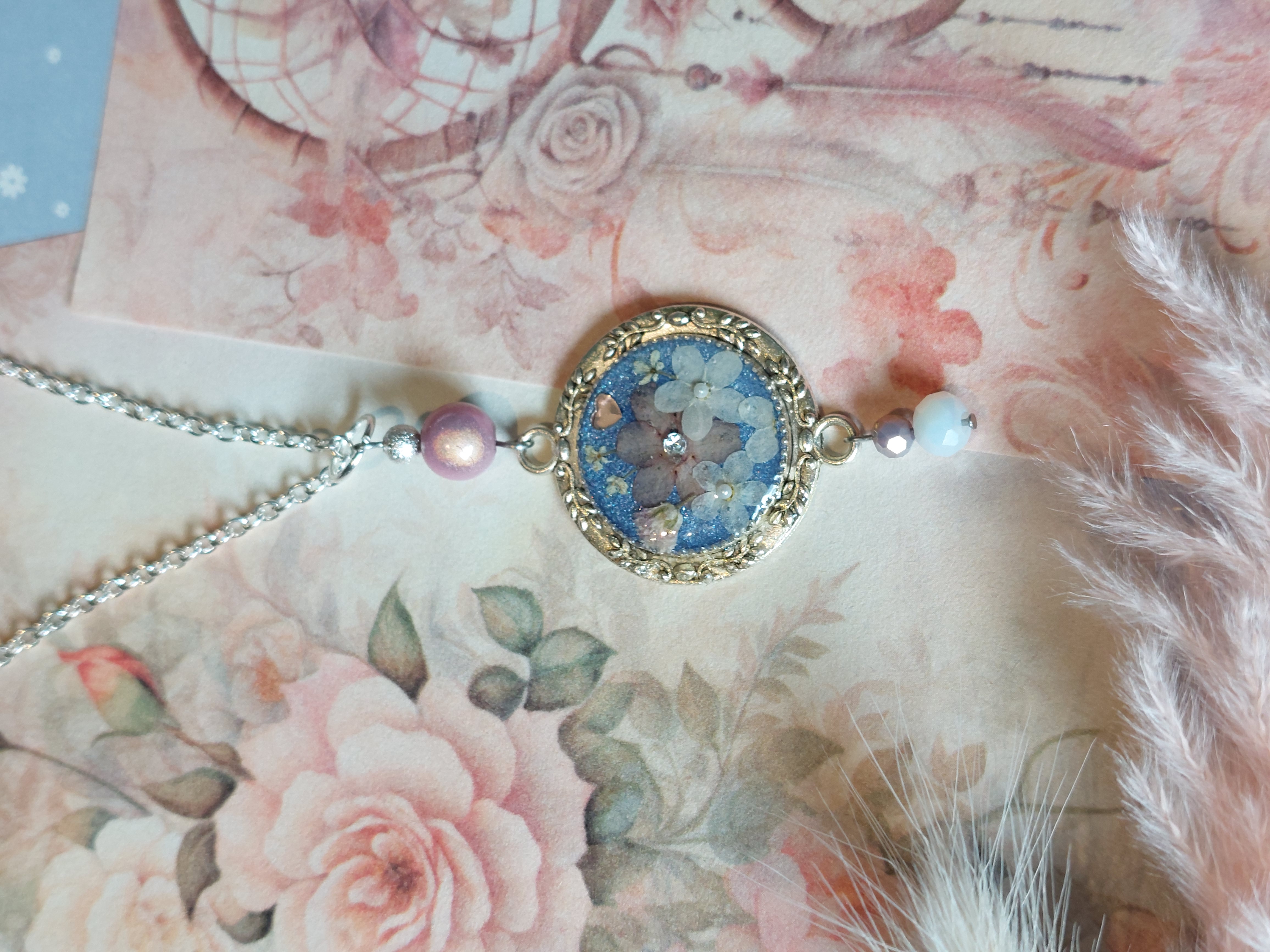 Collier collection "Les Chats Fleur Bleue" - modèle 3