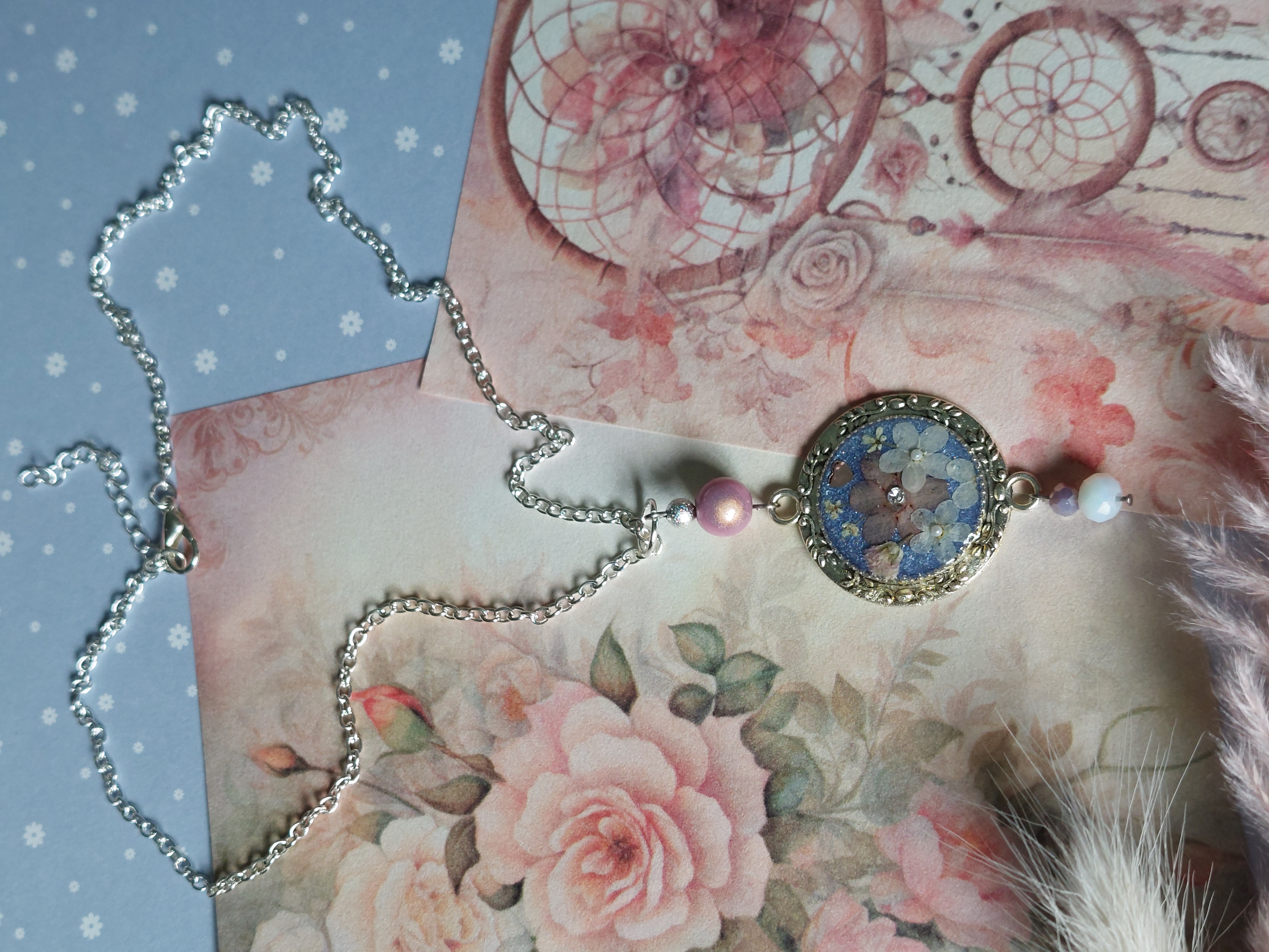 Collier collection "Les Chats Fleur Bleue" - modèle 3