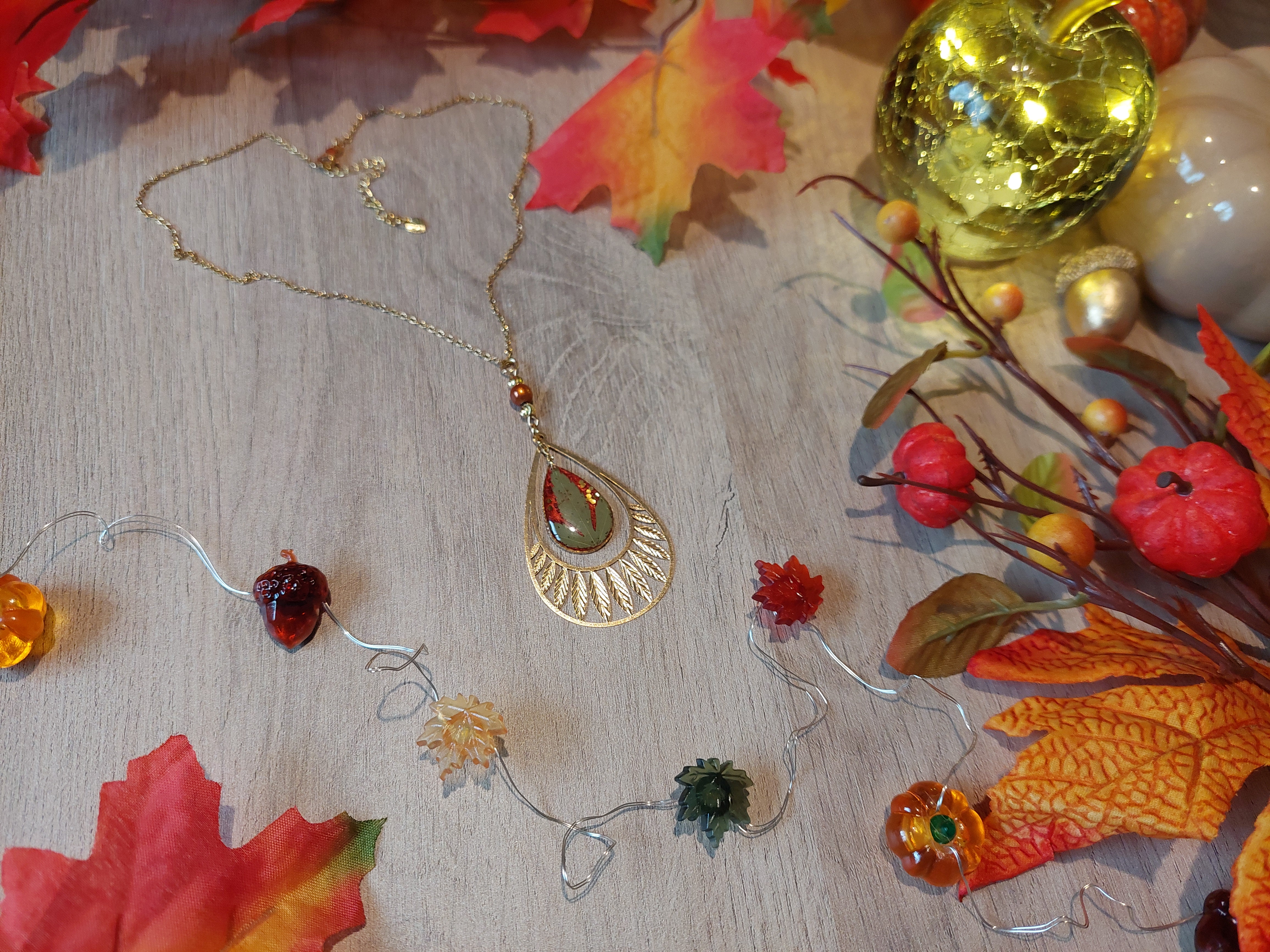 Collier collection "Au Coeur de l'Automne"