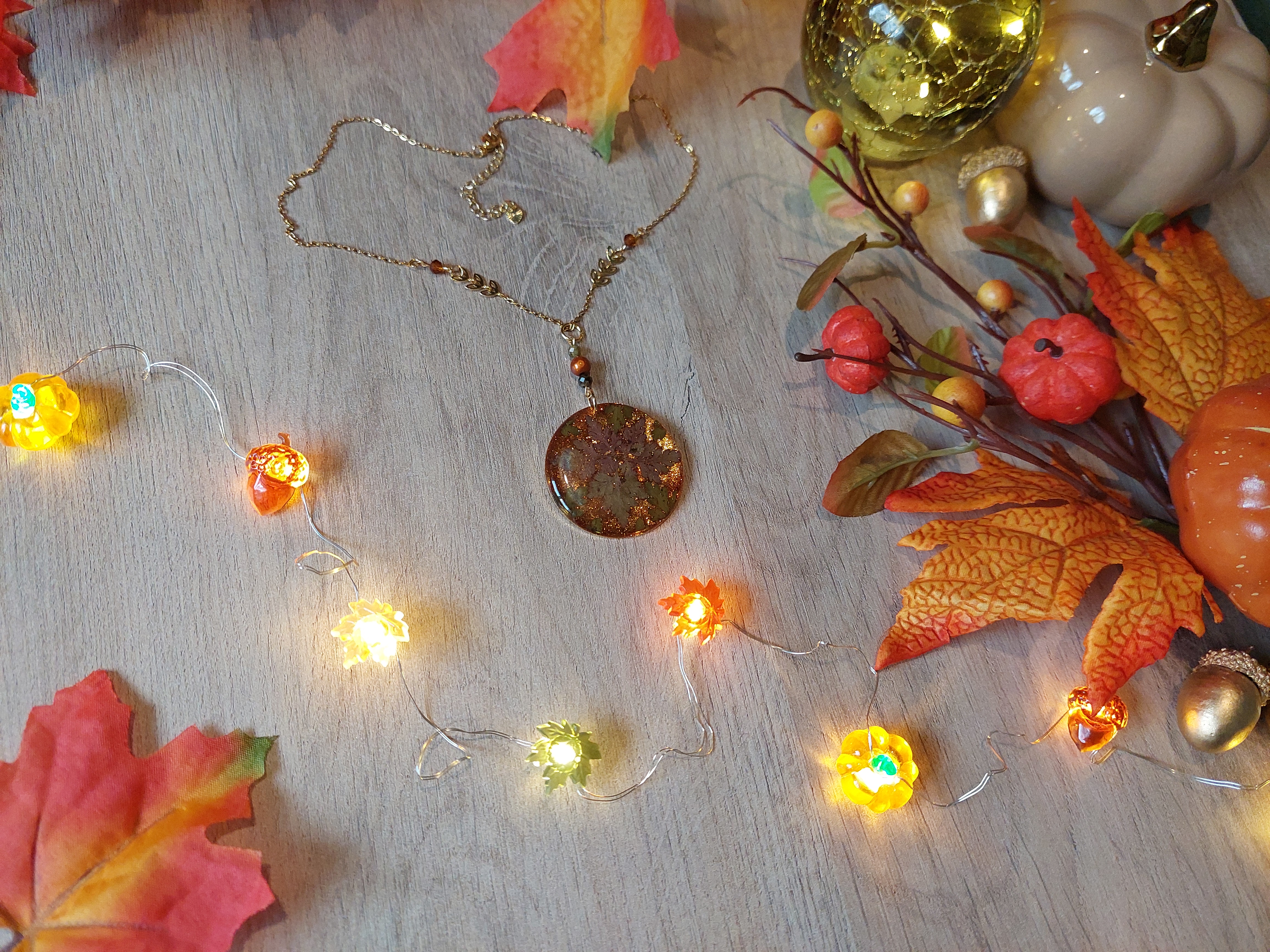 Collier collection "Au Coeur de l'Automne"