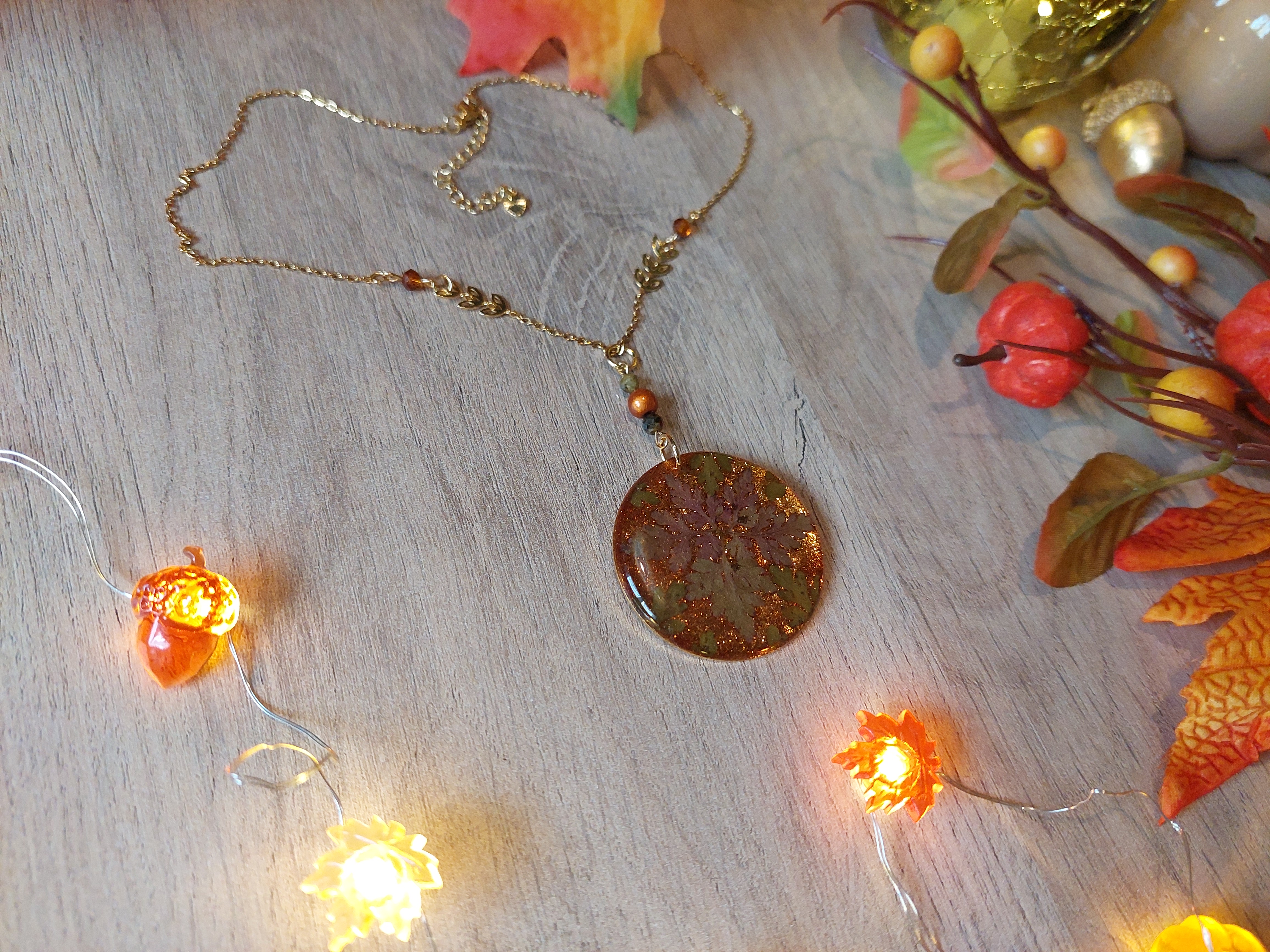 Collier collection "Au Coeur de l'Automne"