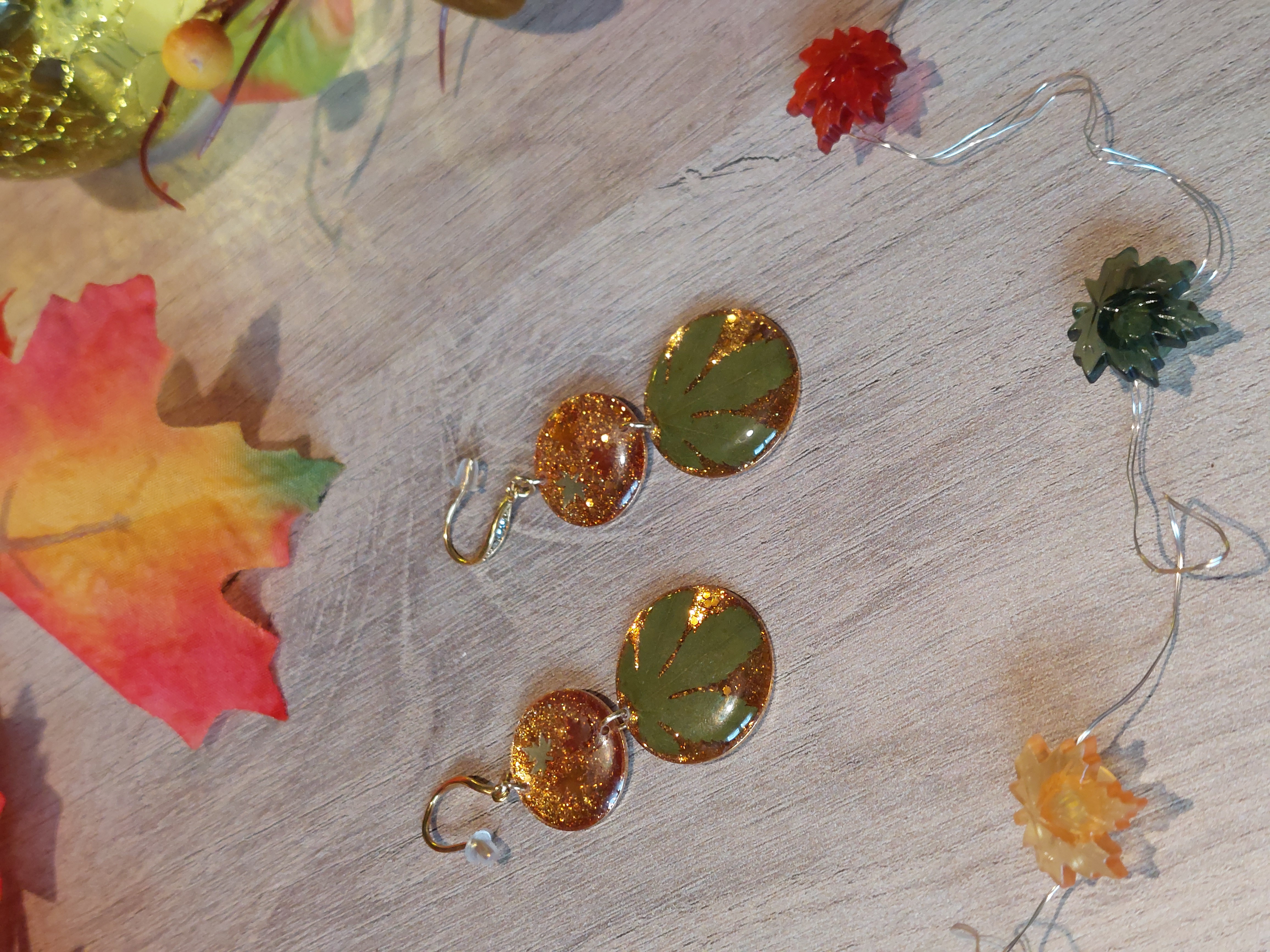 Boucles d'oreilles collection "Au Coeur de l'Automne"