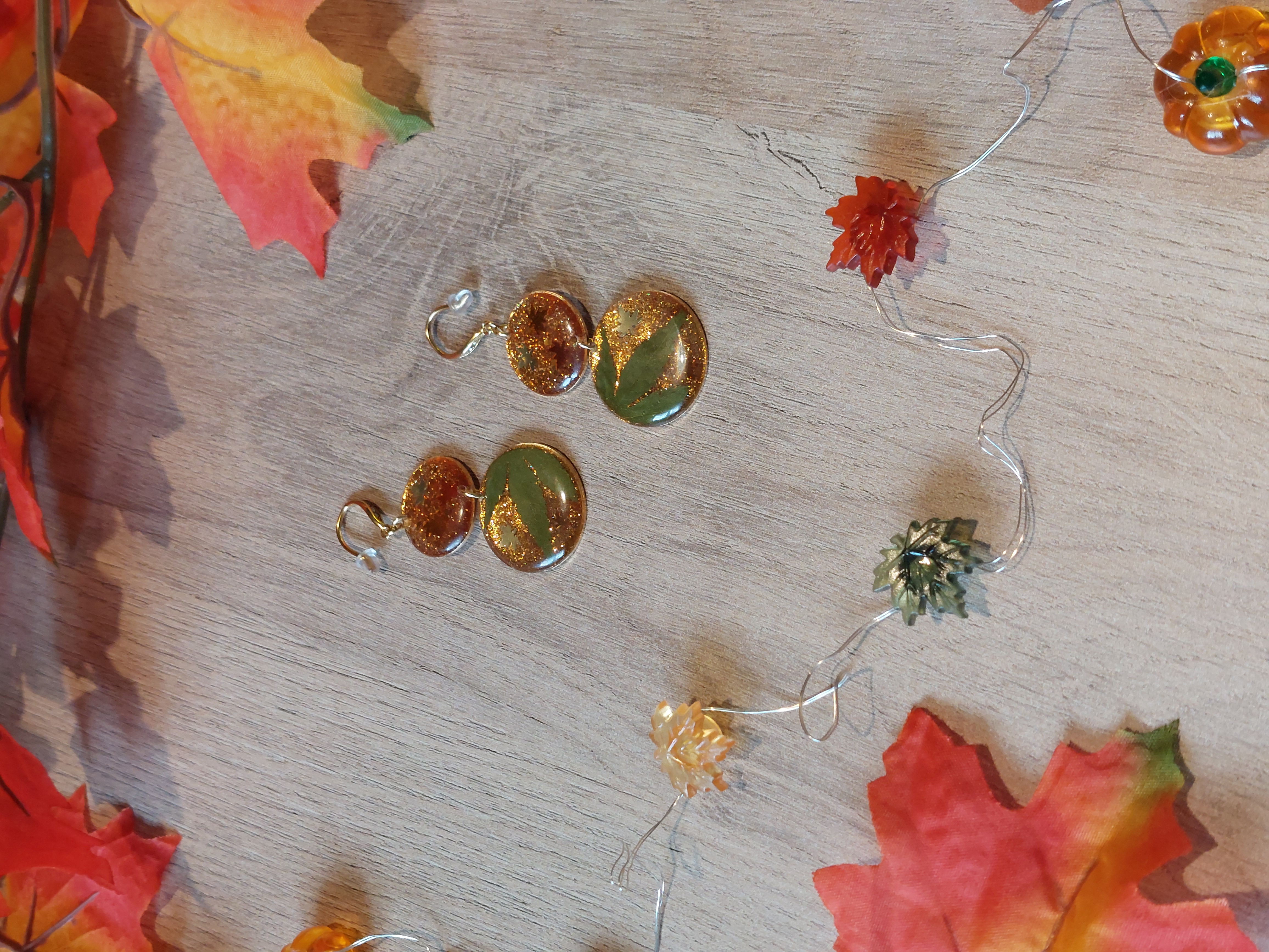 Boucles d'oreilles collection "Au Coeur de l'Automne"